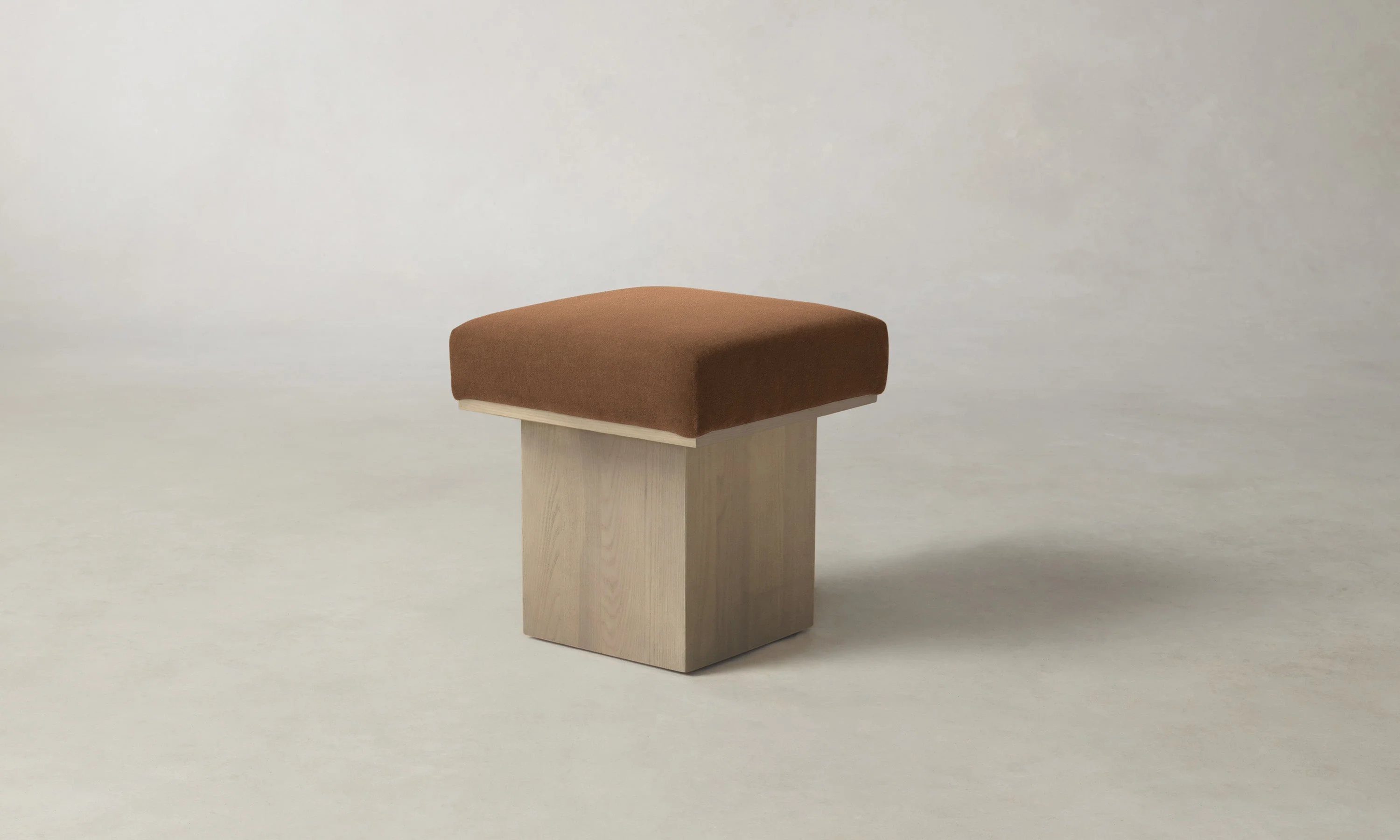 The Mulberry Ottoman - Marled Alpaca Velvet Whiskey - Image 5