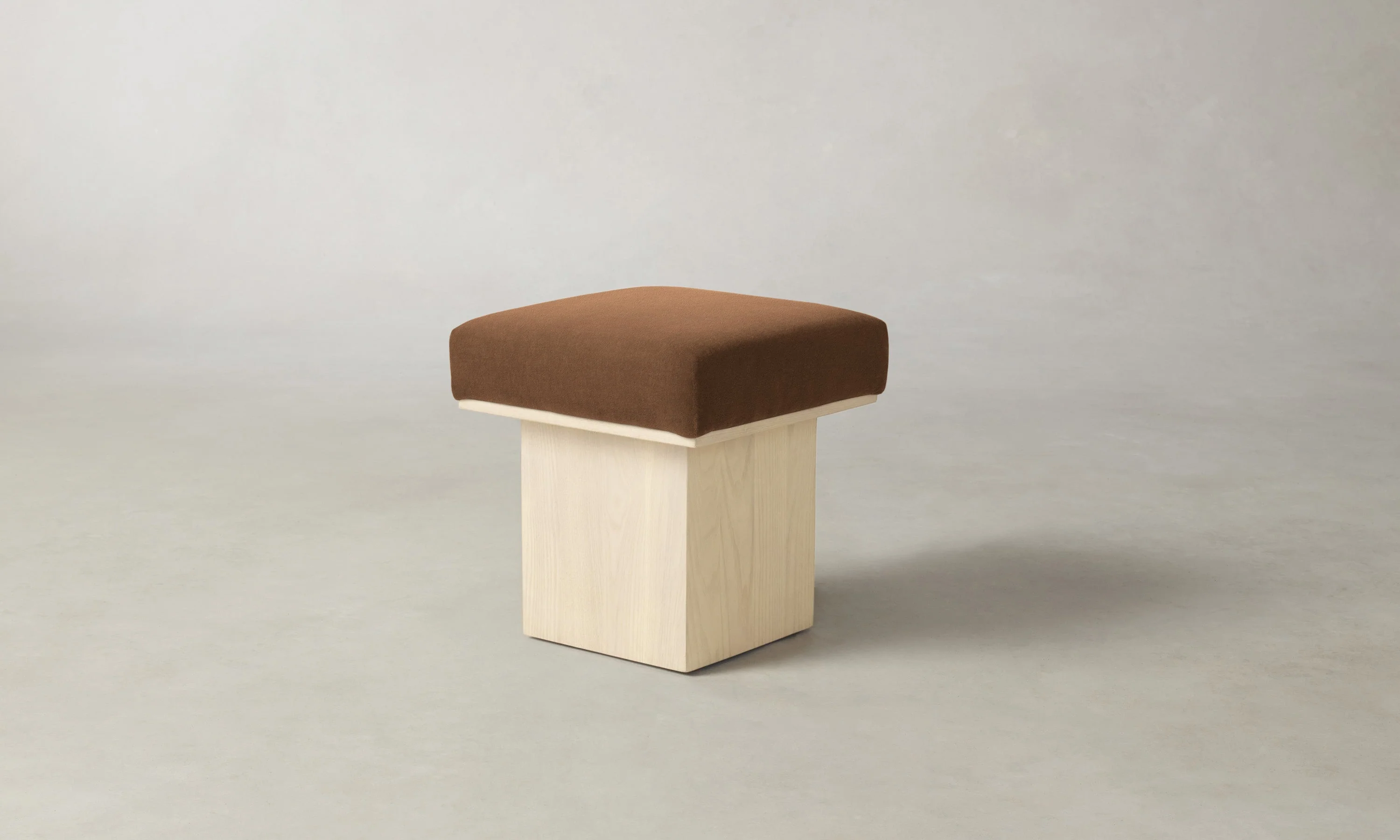 The Mulberry Ottoman - Marled Alpaca Velvet Whiskey - Image 6