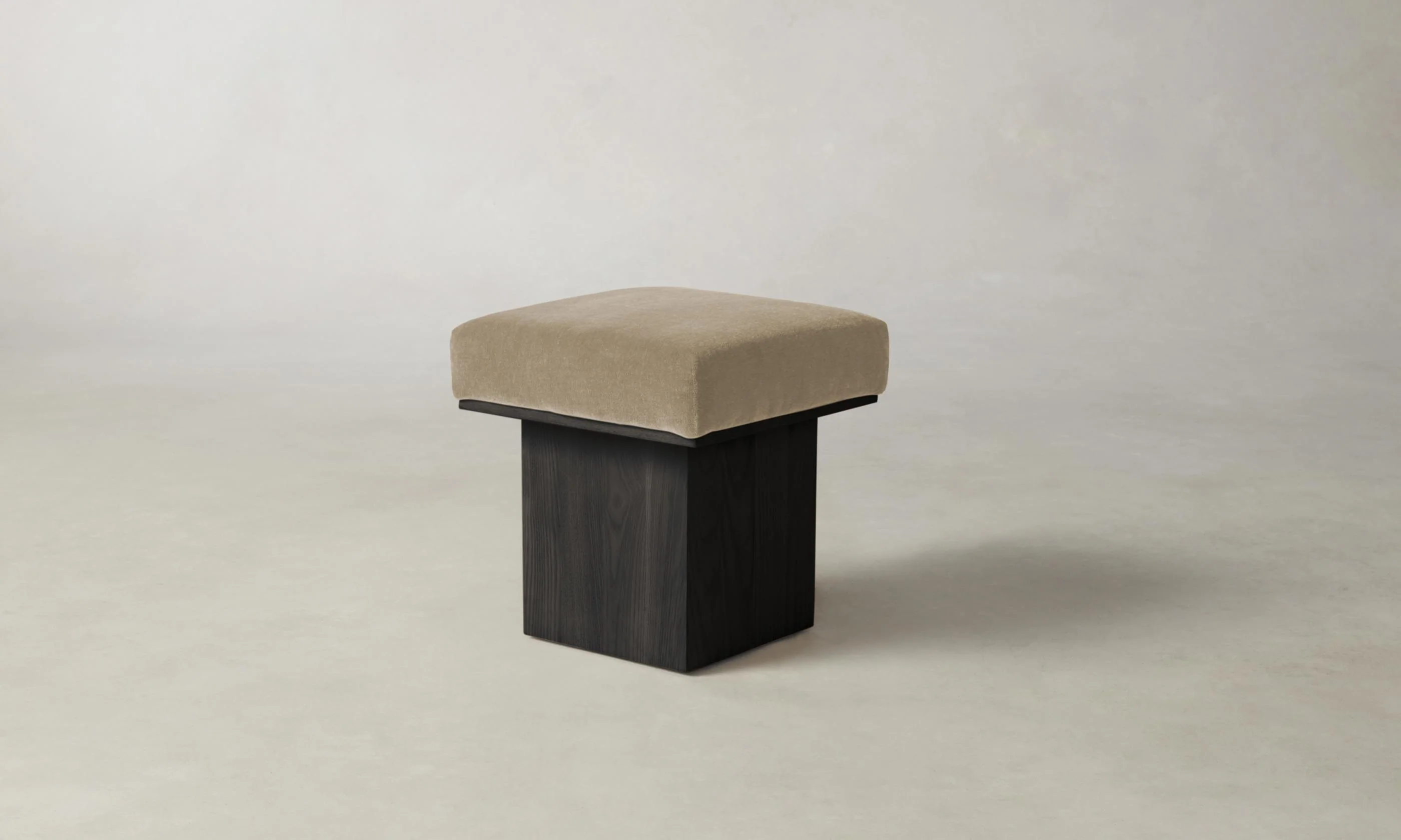 The Mulberry Ottoman - Mohair Almond - Image 4
