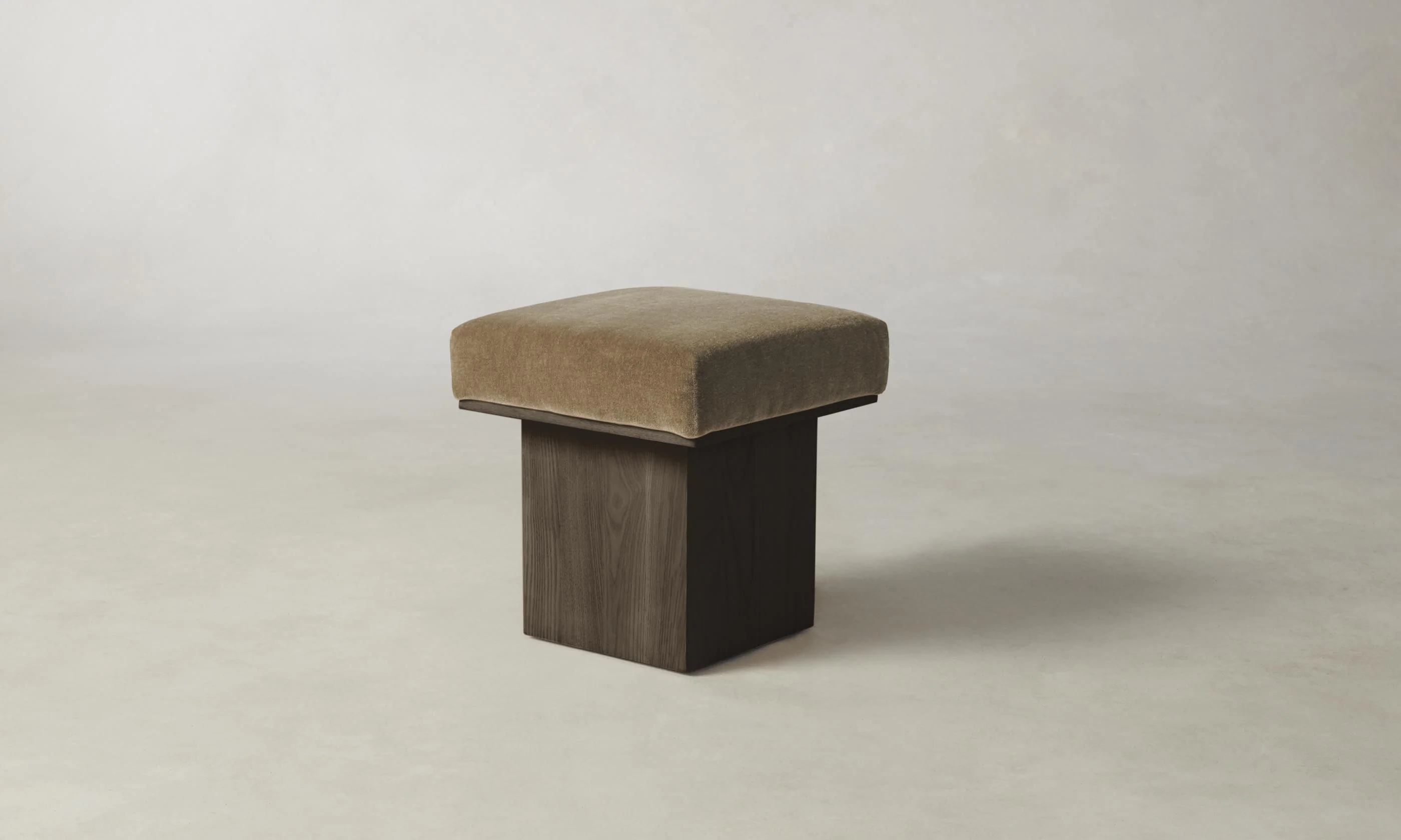 The Mulberry Ottoman - Mohair Mink - Image 3