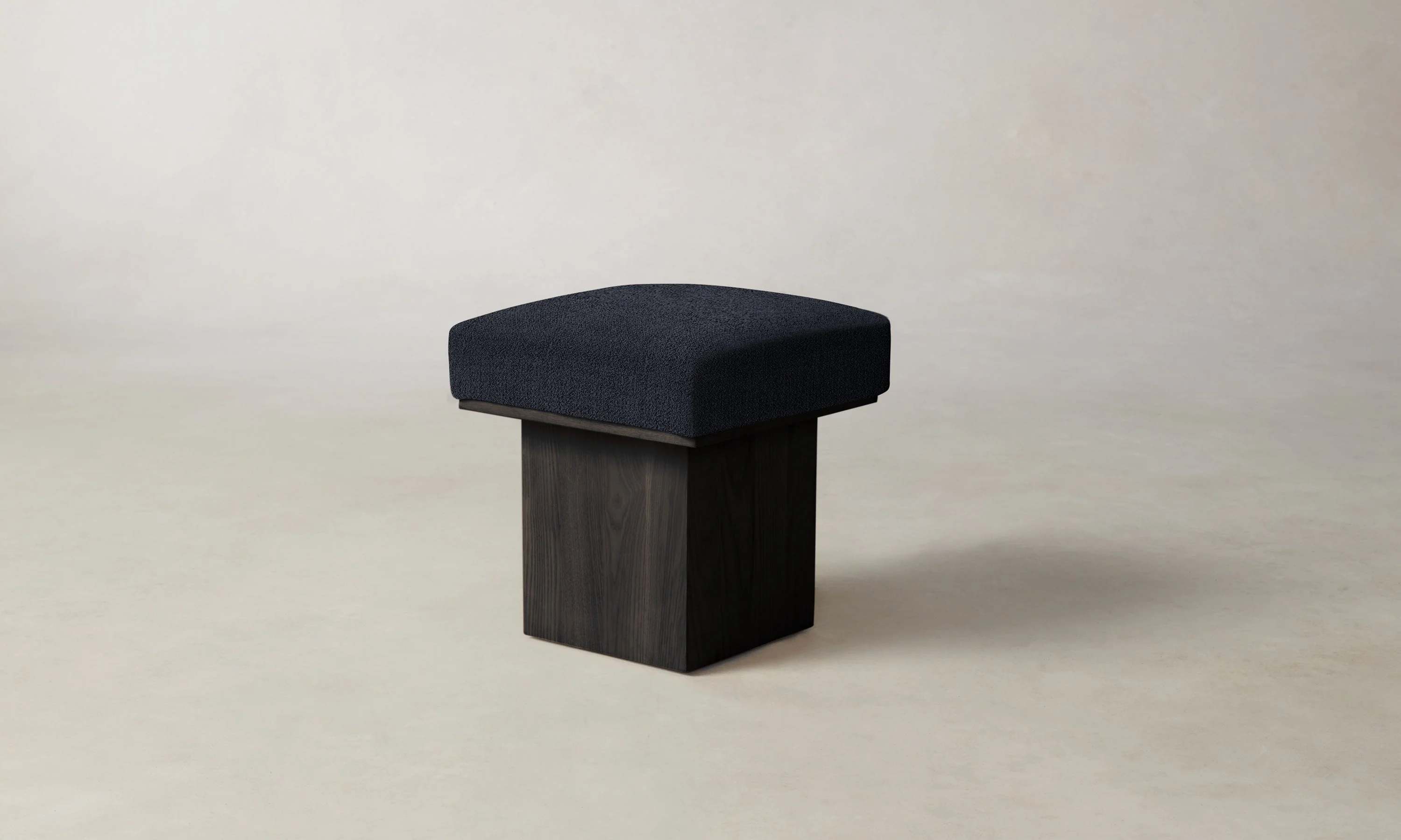 The Mulberry Ottoman - Performance Textural Weave Marina - Image 4