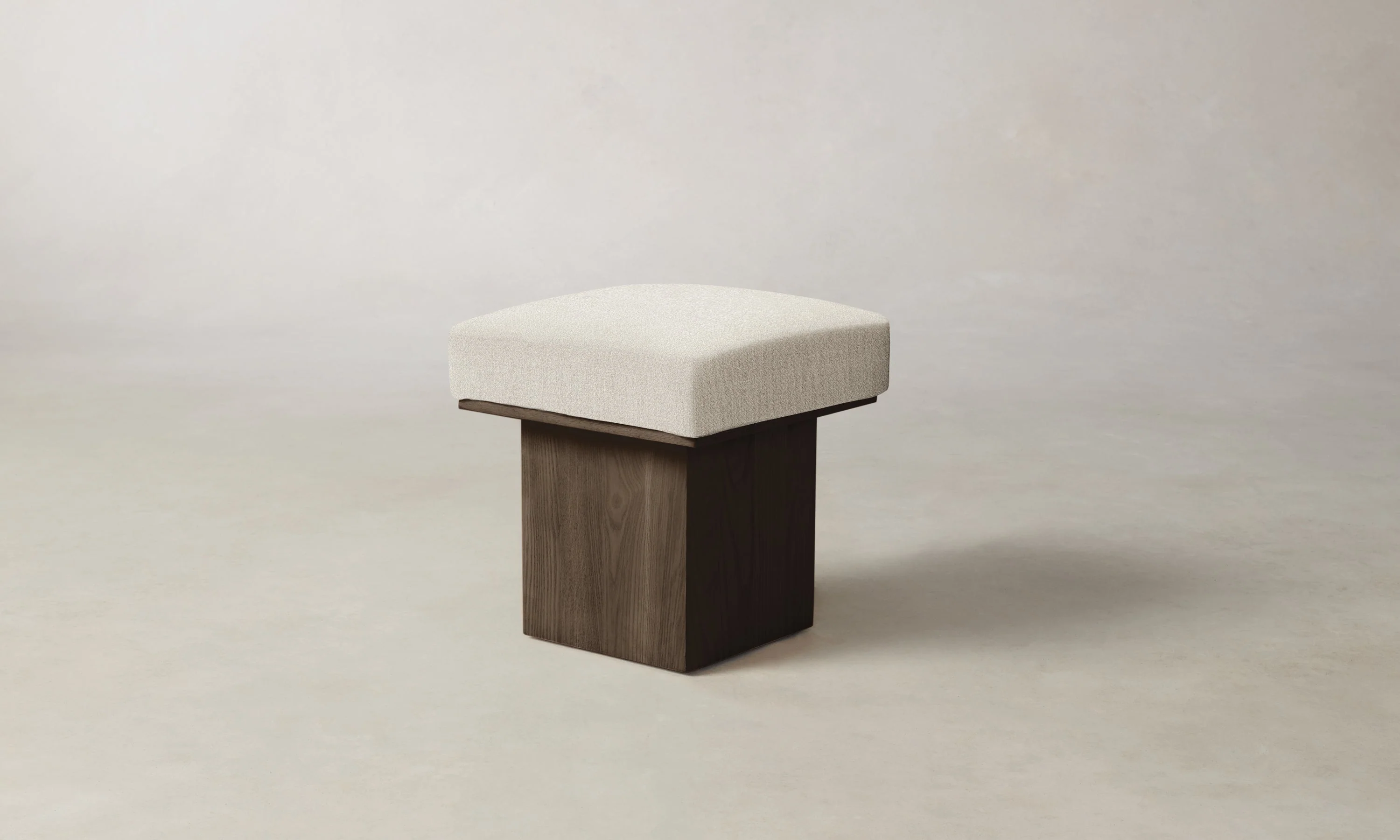 The Mulberry Ottoman - Performance Textural Weave Wisp - Image 3