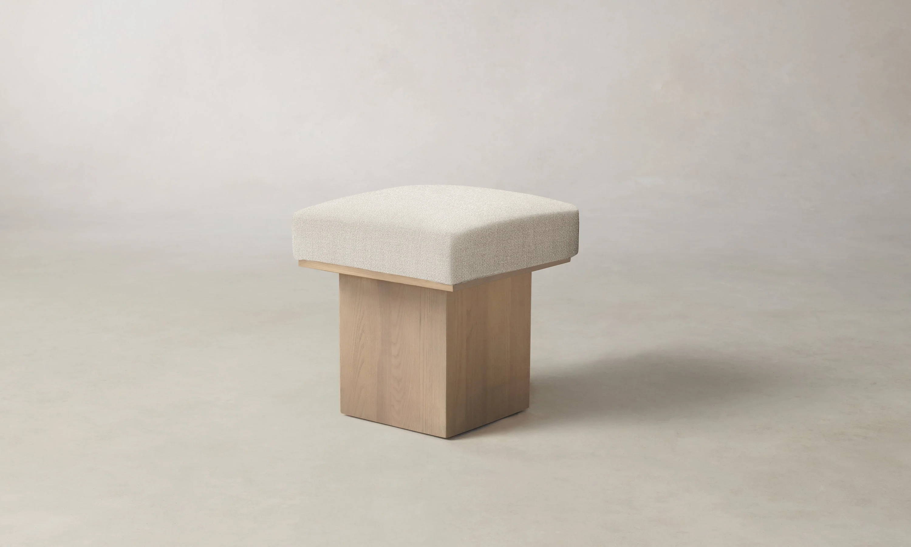 The Mulberry Ottoman - Performance Textural Weave Wisp - Image 5