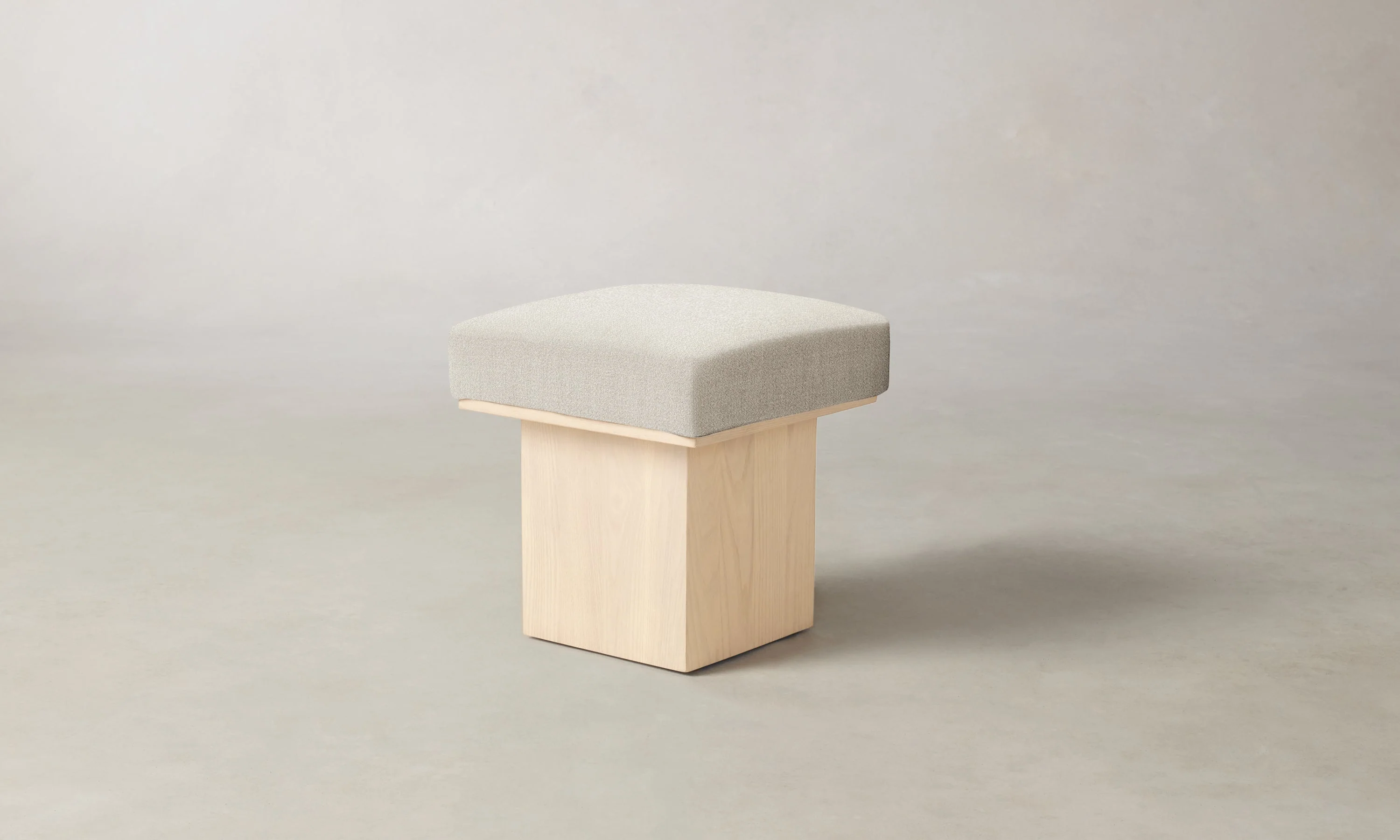The Mulberry Ottoman - Performance Textural Weave Wisp - Image 6