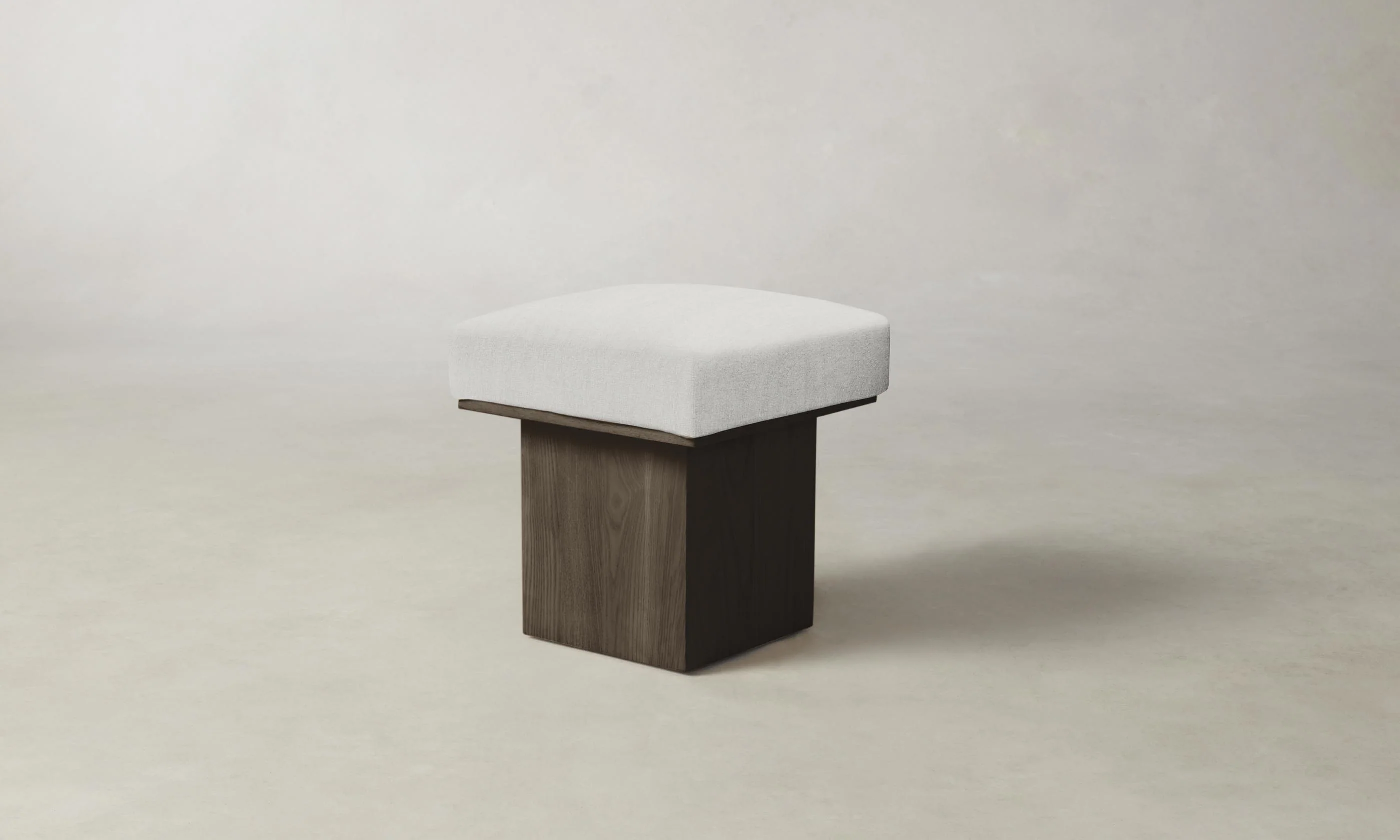 The Mulberry Ottoman - Performance Tweed Salt - Image 3