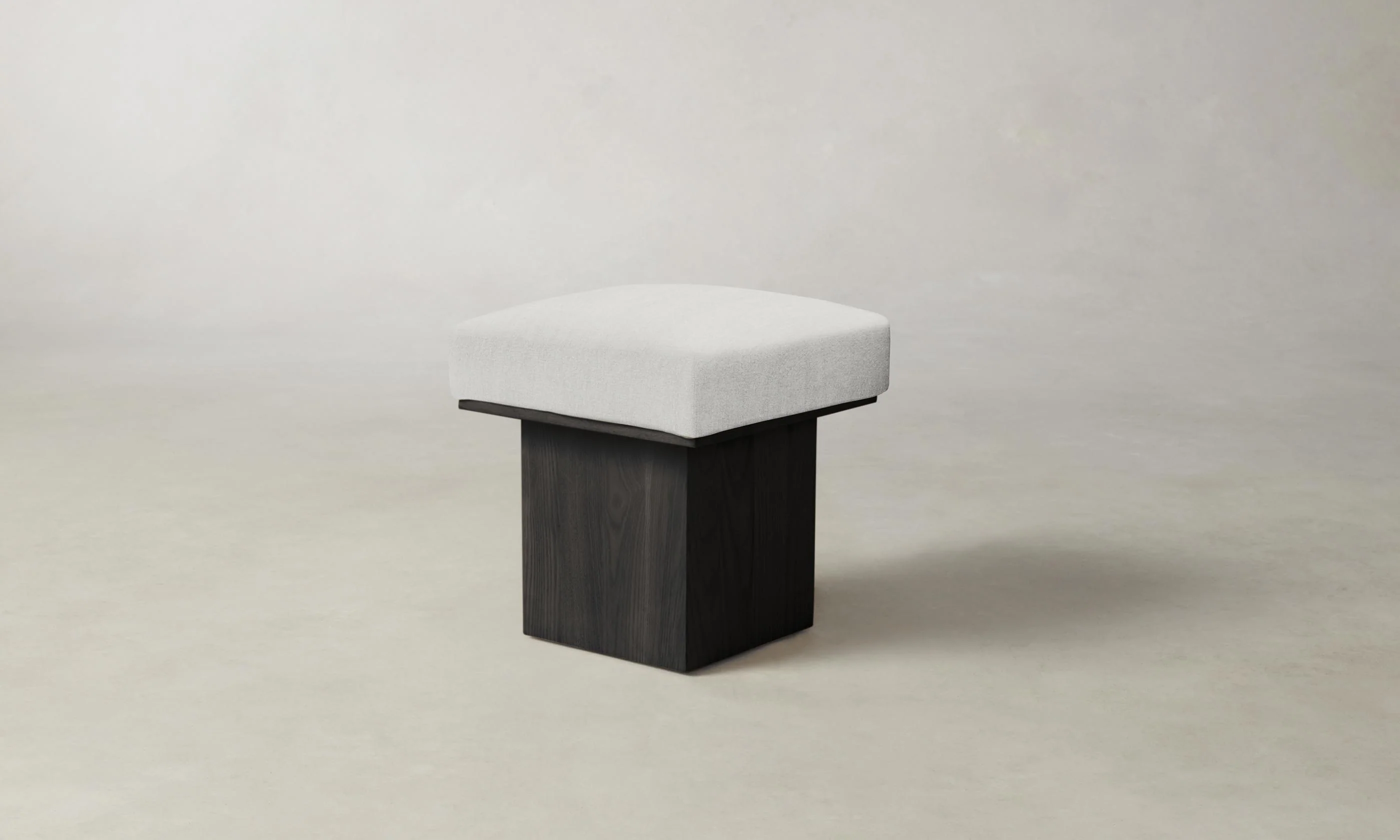 The Mulberry Ottoman - Performance Tweed Salt - Image 4