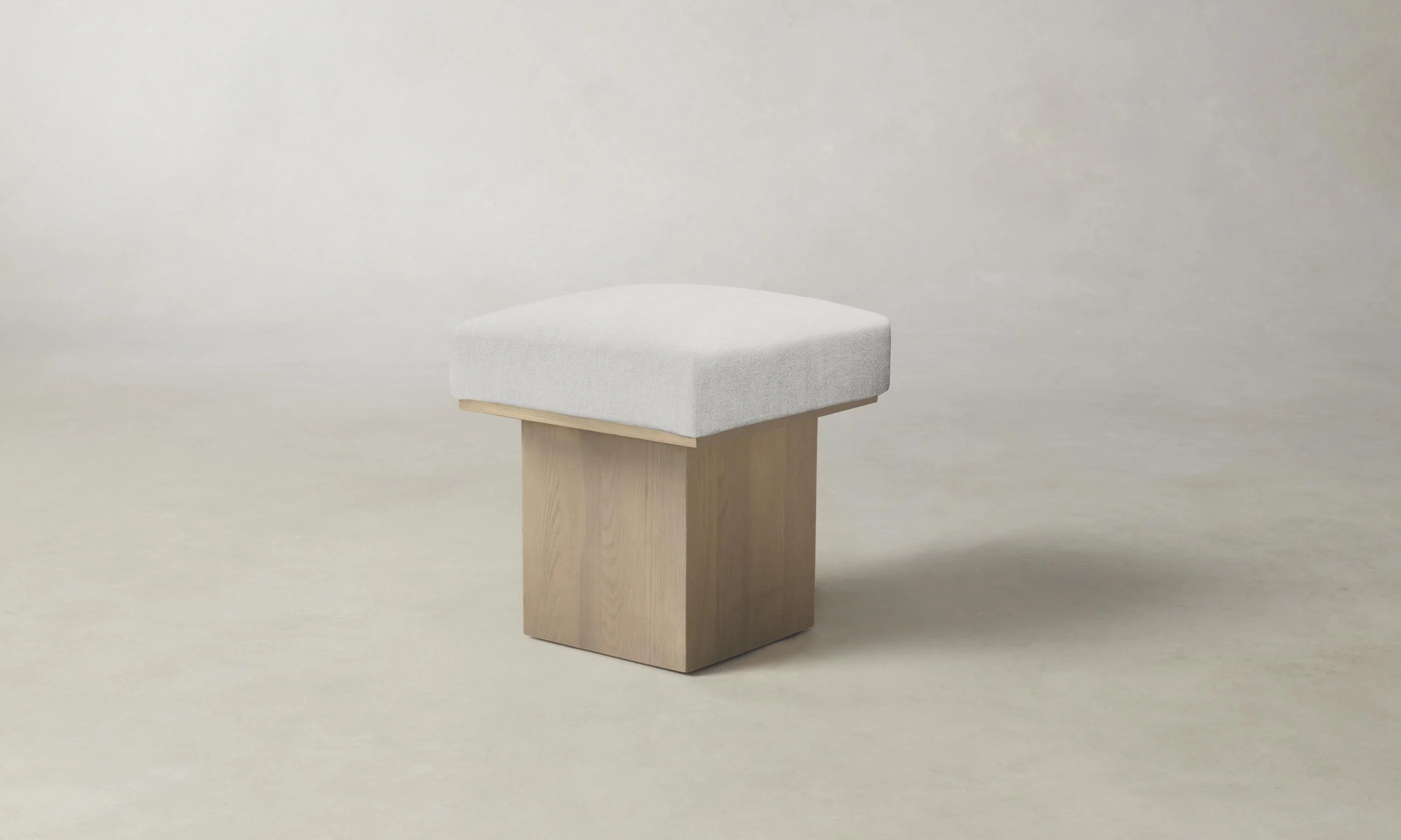 The Mulberry Ottoman - Performance Tweed Salt - Image 5