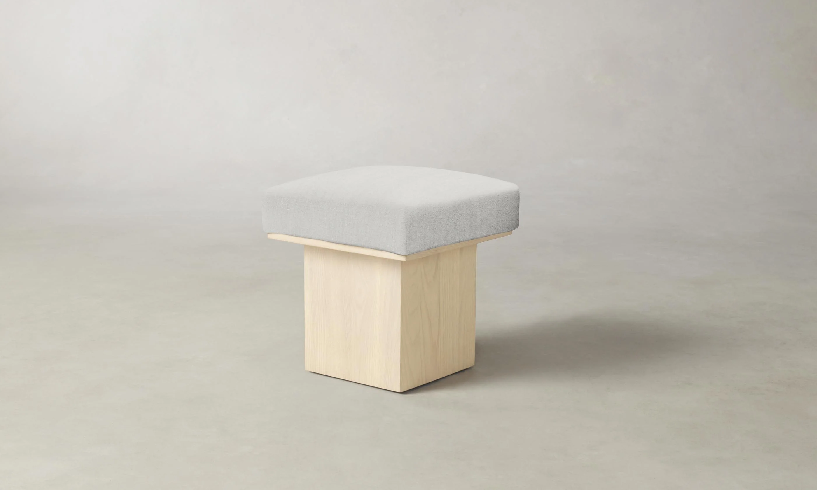 The Mulberry Ottoman - Performance Tweed Salt - Image 6