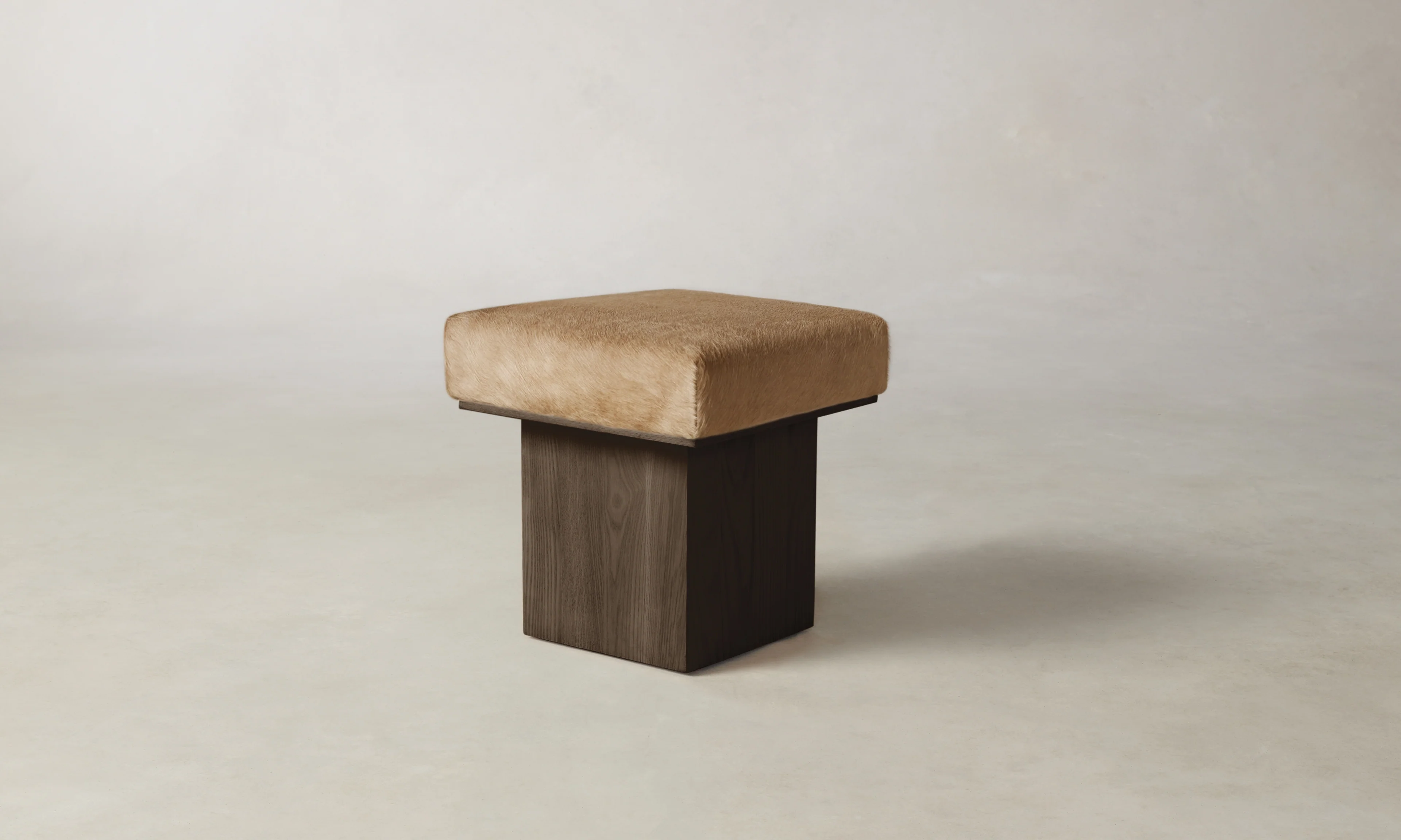 The Mulberry Ottoman - Pony Hair Leather Russet - Image 3