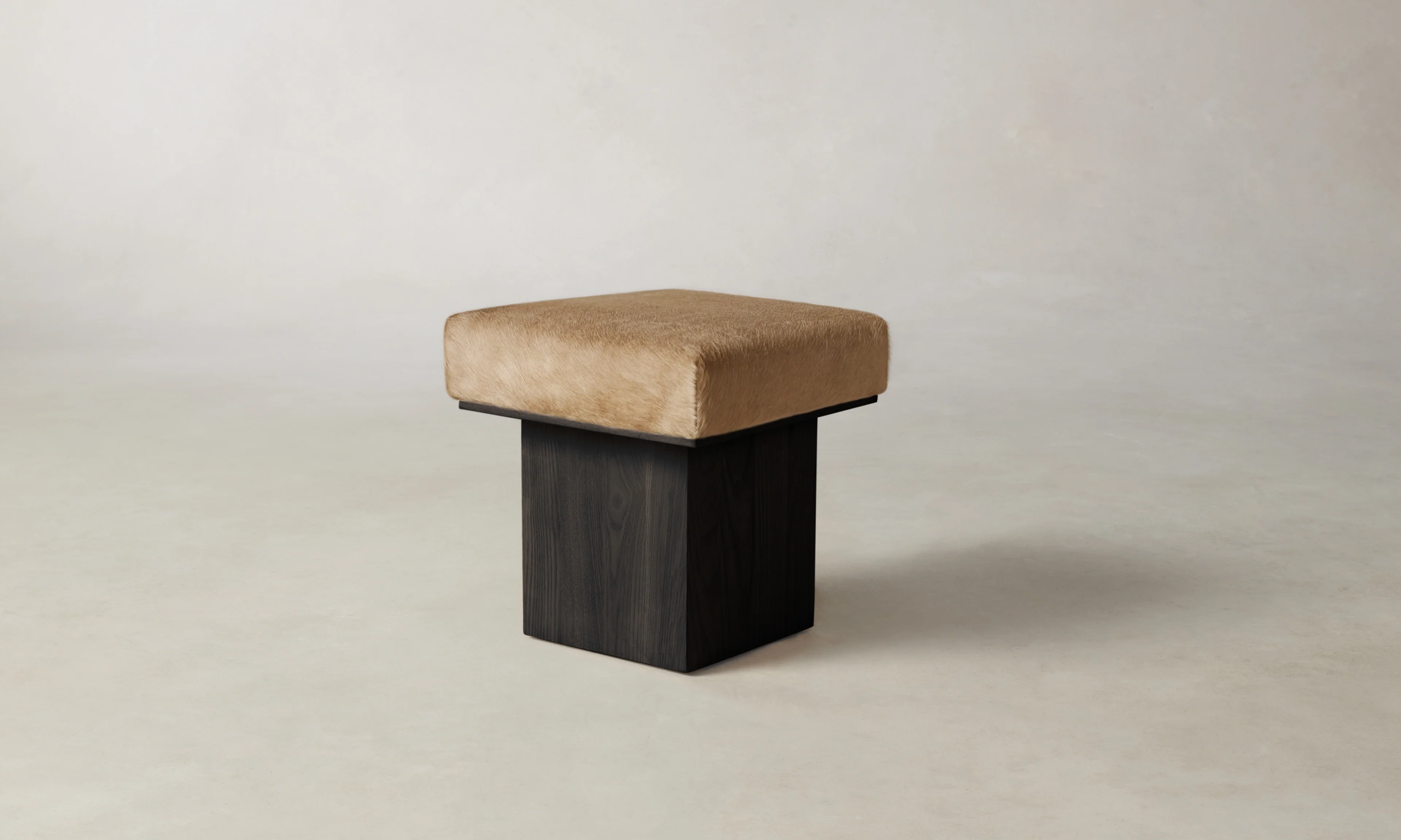 The Mulberry Ottoman - Pony Hair Leather Russet - Image 4
