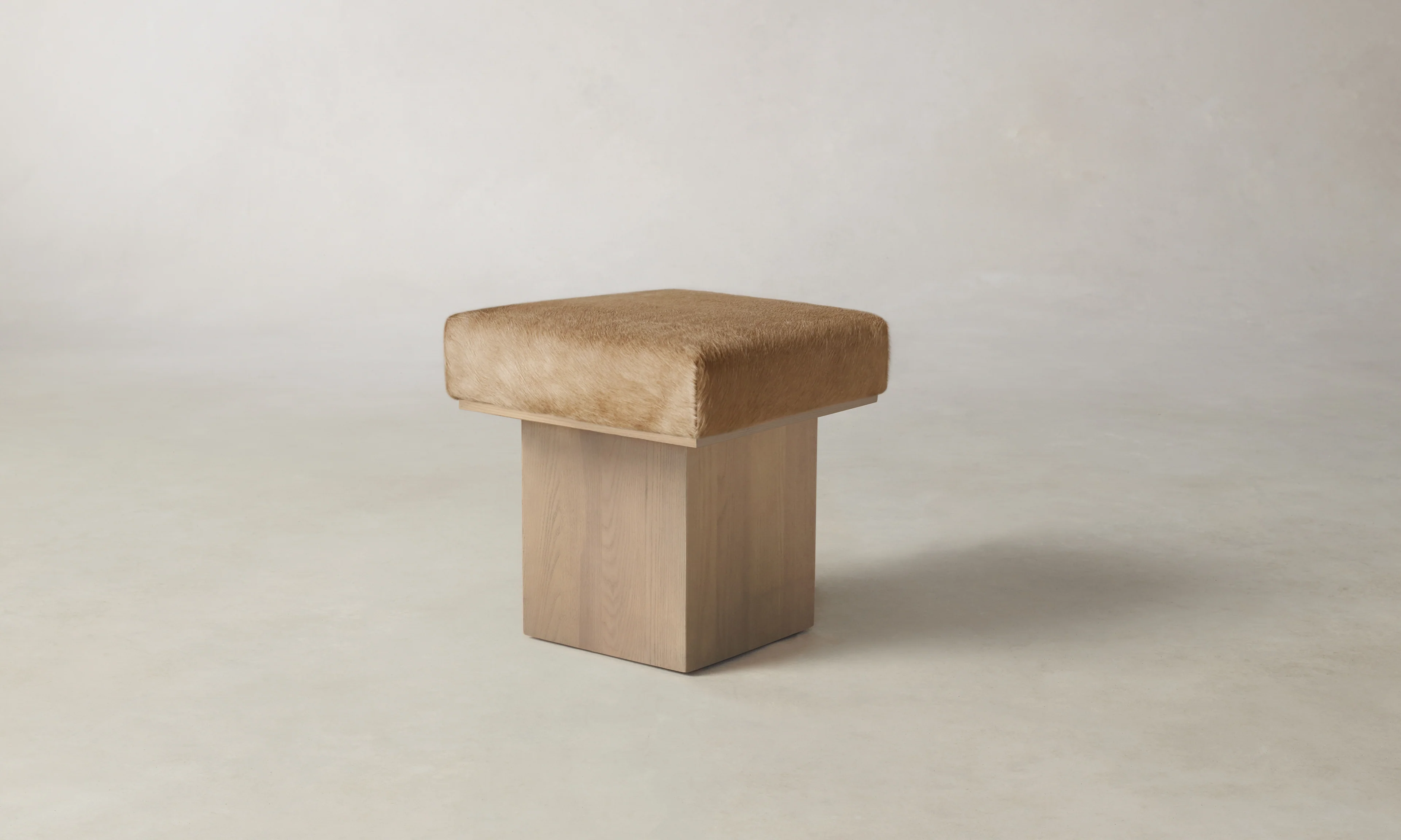 The Mulberry Ottoman - Pony Hair Leather Russet - Image 5