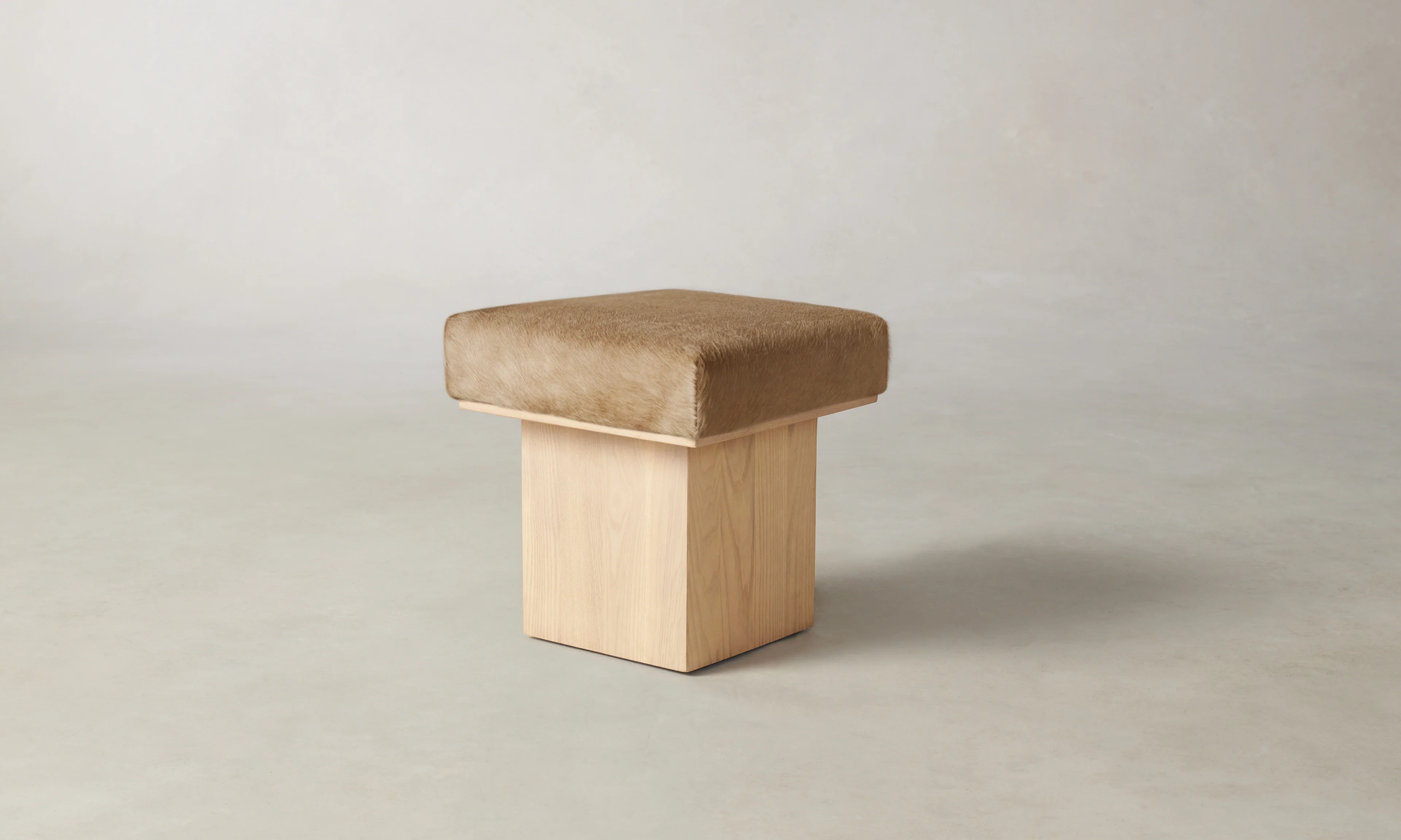 The Mulberry Ottoman - Pony Hair Leather Russet - Image 6