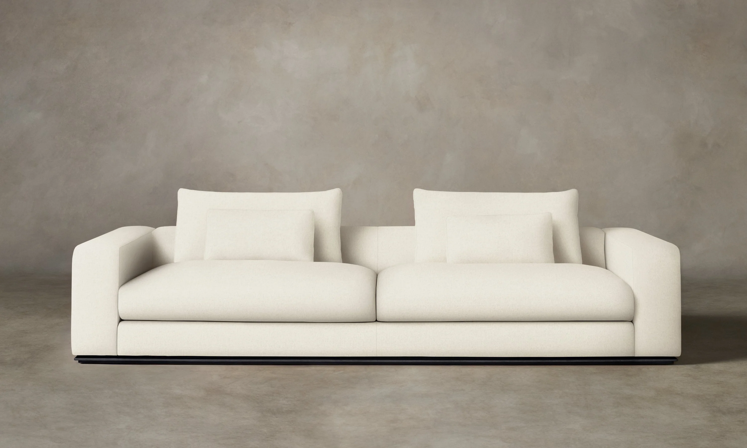 The Nicola Sofa - Italian Brushed Wool Vanilla - Image 3