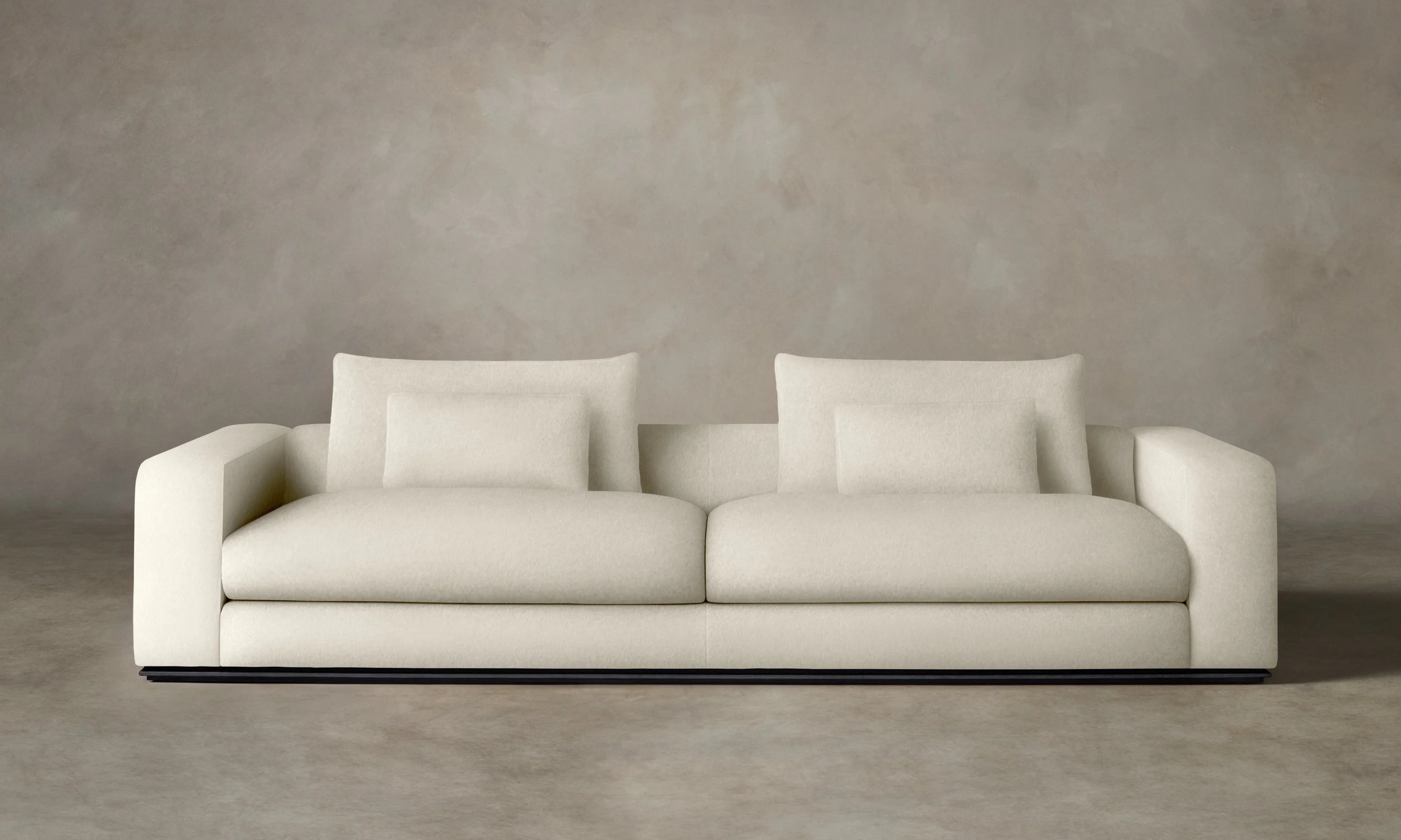 The Nicola Sofa - Marled Alpaca Velvet Porcelain - Image 3