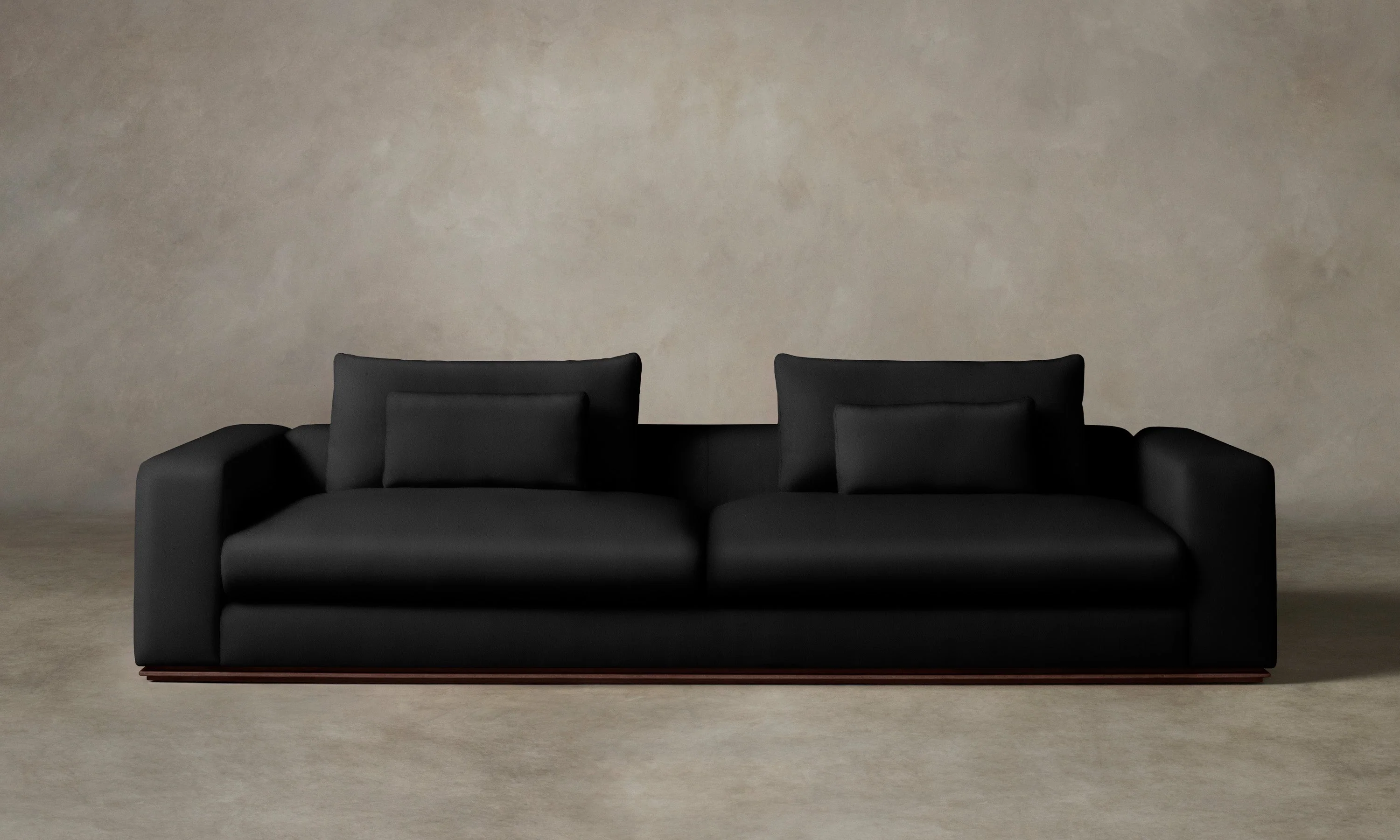 The Nicola Sofa - Pebbled Leather Ink - Image 2