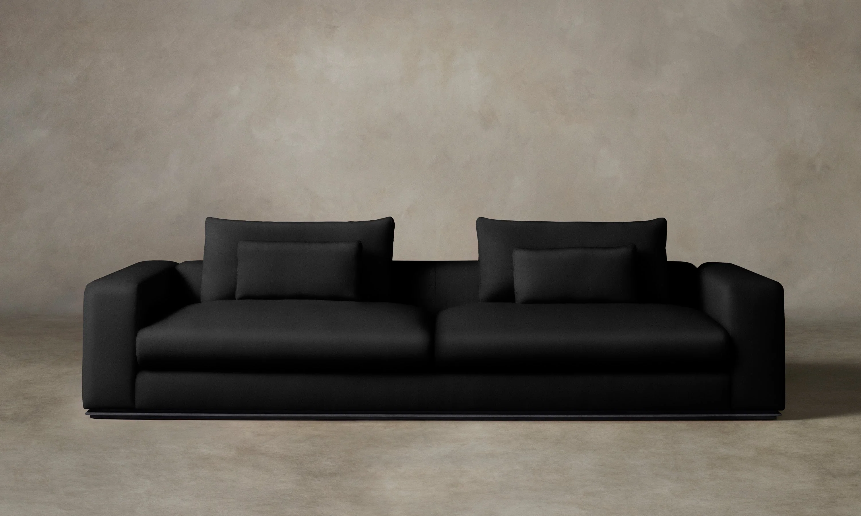 The Nicola Sofa - Pebbled Leather Ink - Image 3