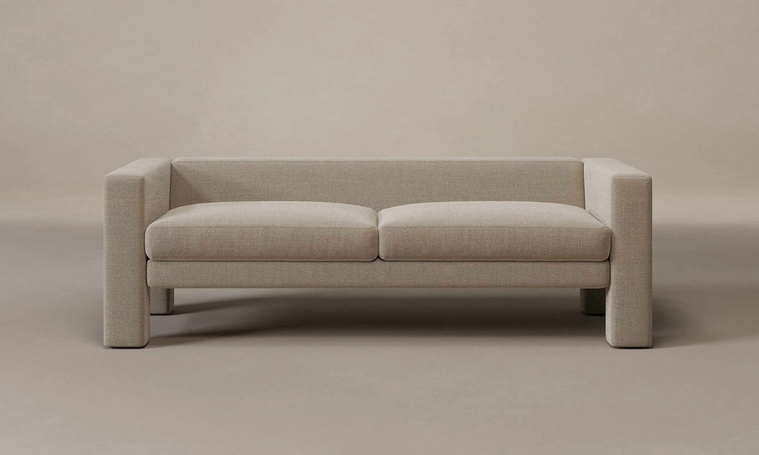 The Otto Sofa - Performance Textural Weave Earthen