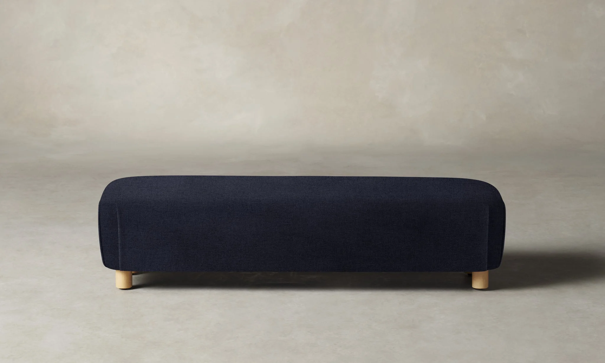 The Perry Bench - Italian Brushed Wool Harbor
