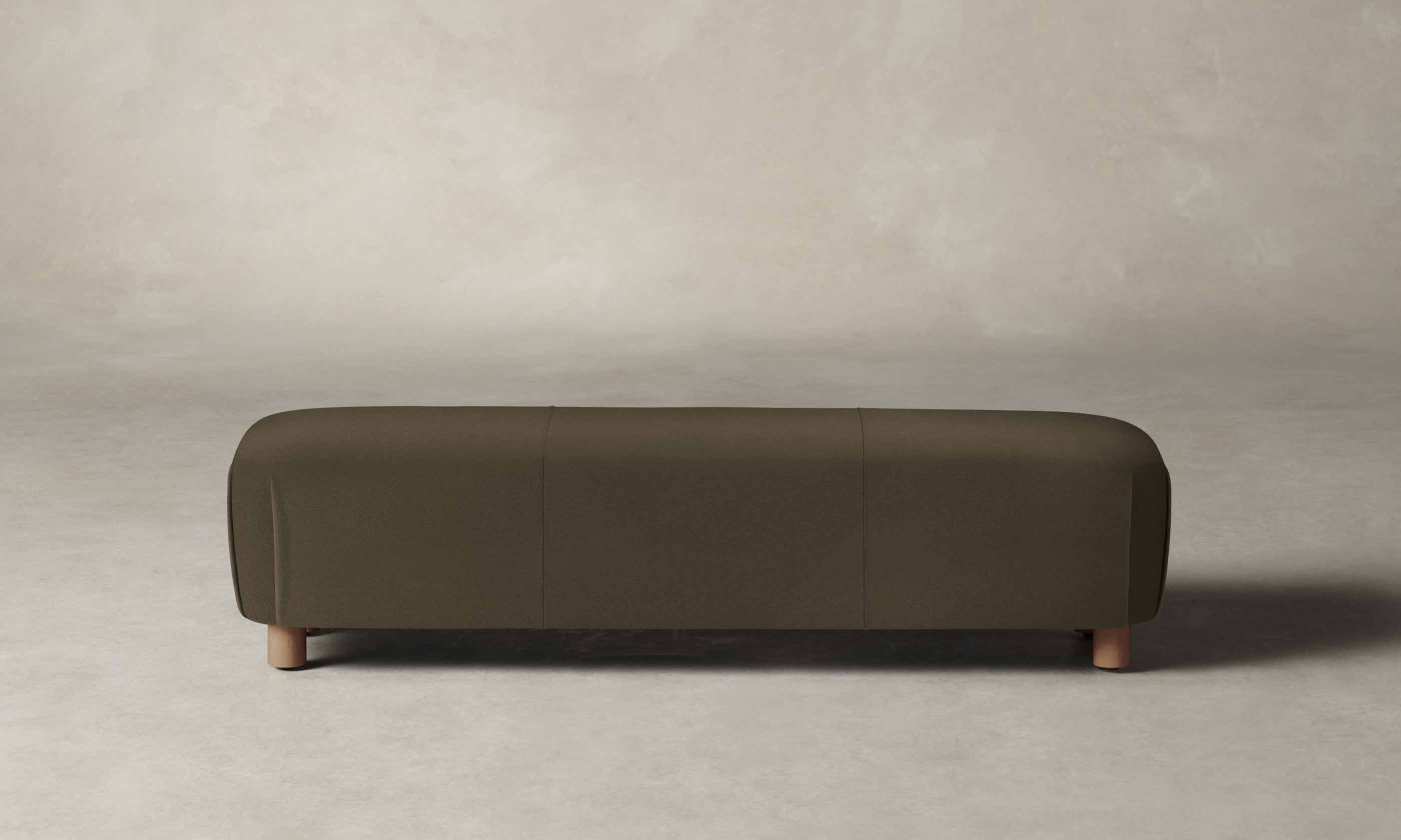 The Perry Bench - Pebbled Leather Truffle - Image 2