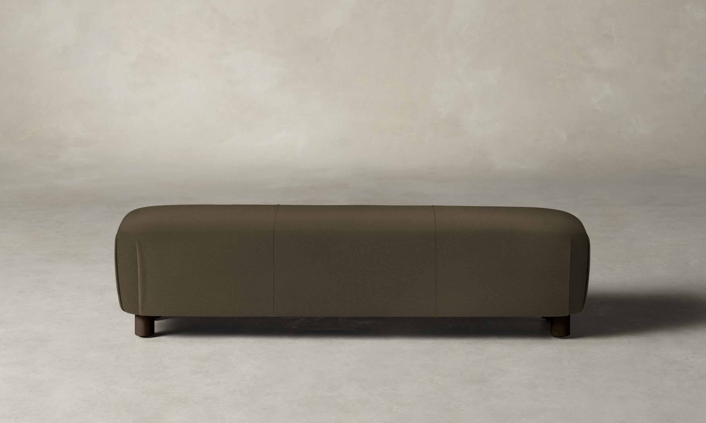 The Perry Bench - Pebbled Leather Truffle - Image 3