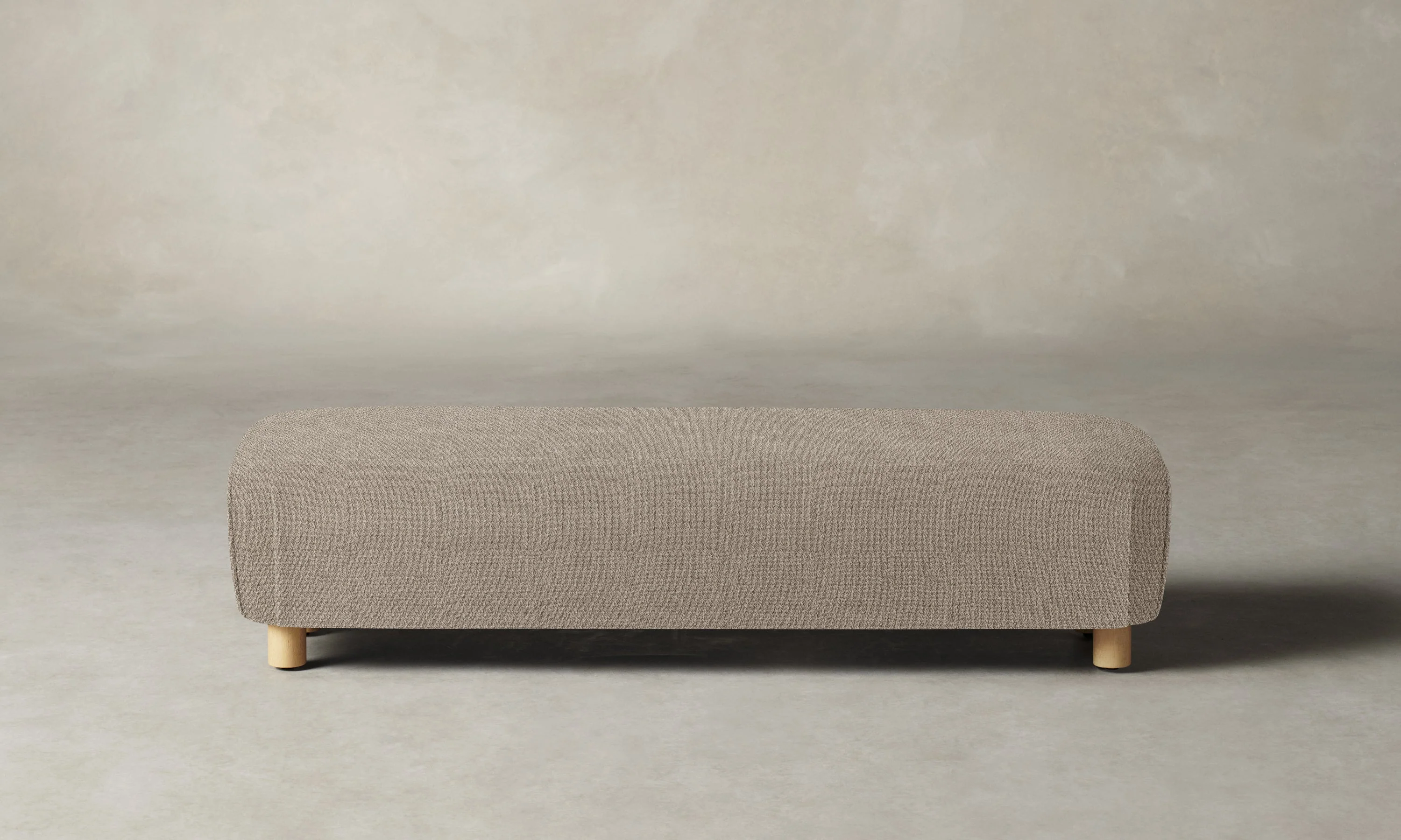The Perry Bench - Performance Textural Weave Earthen