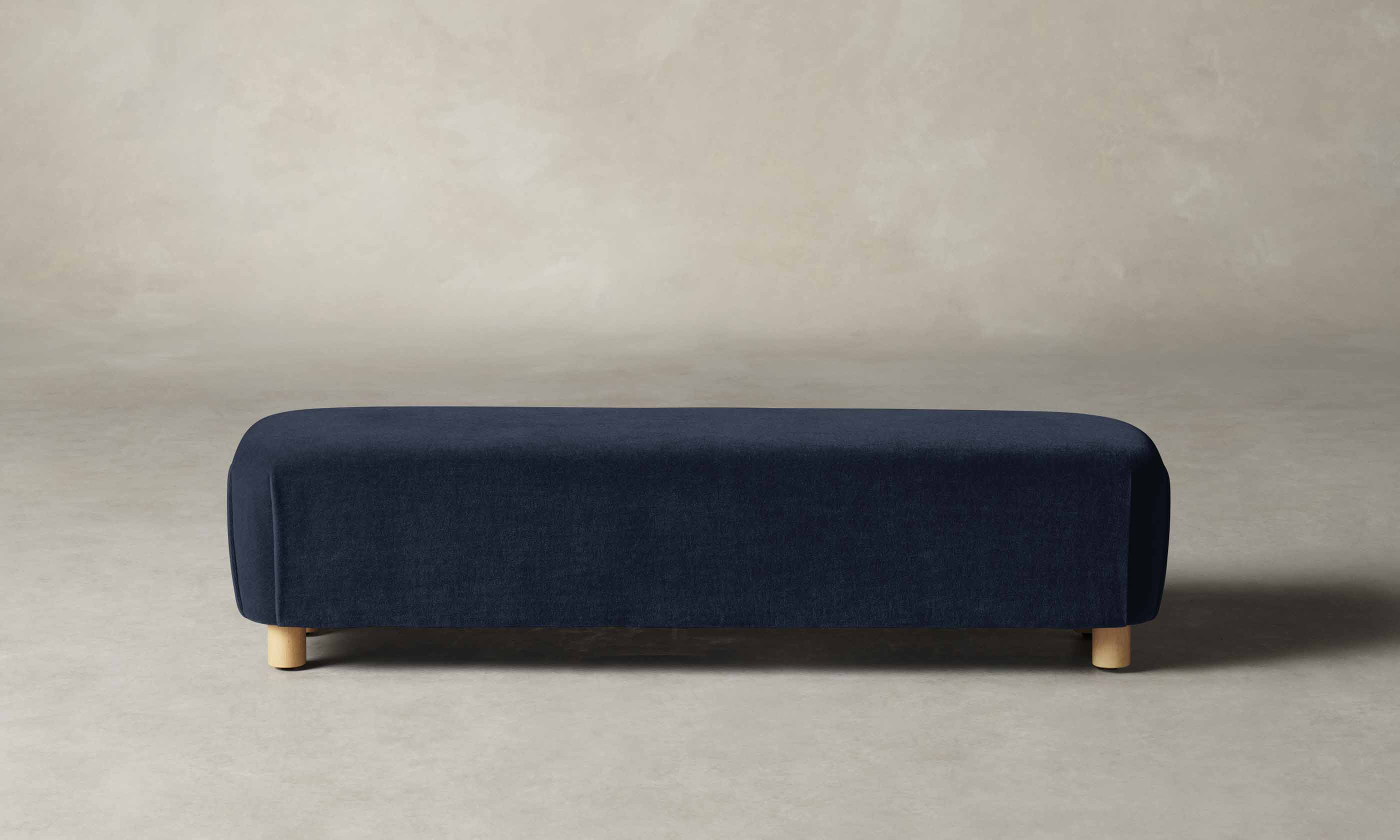 The Perry Bench - Performance Velvet Midnight