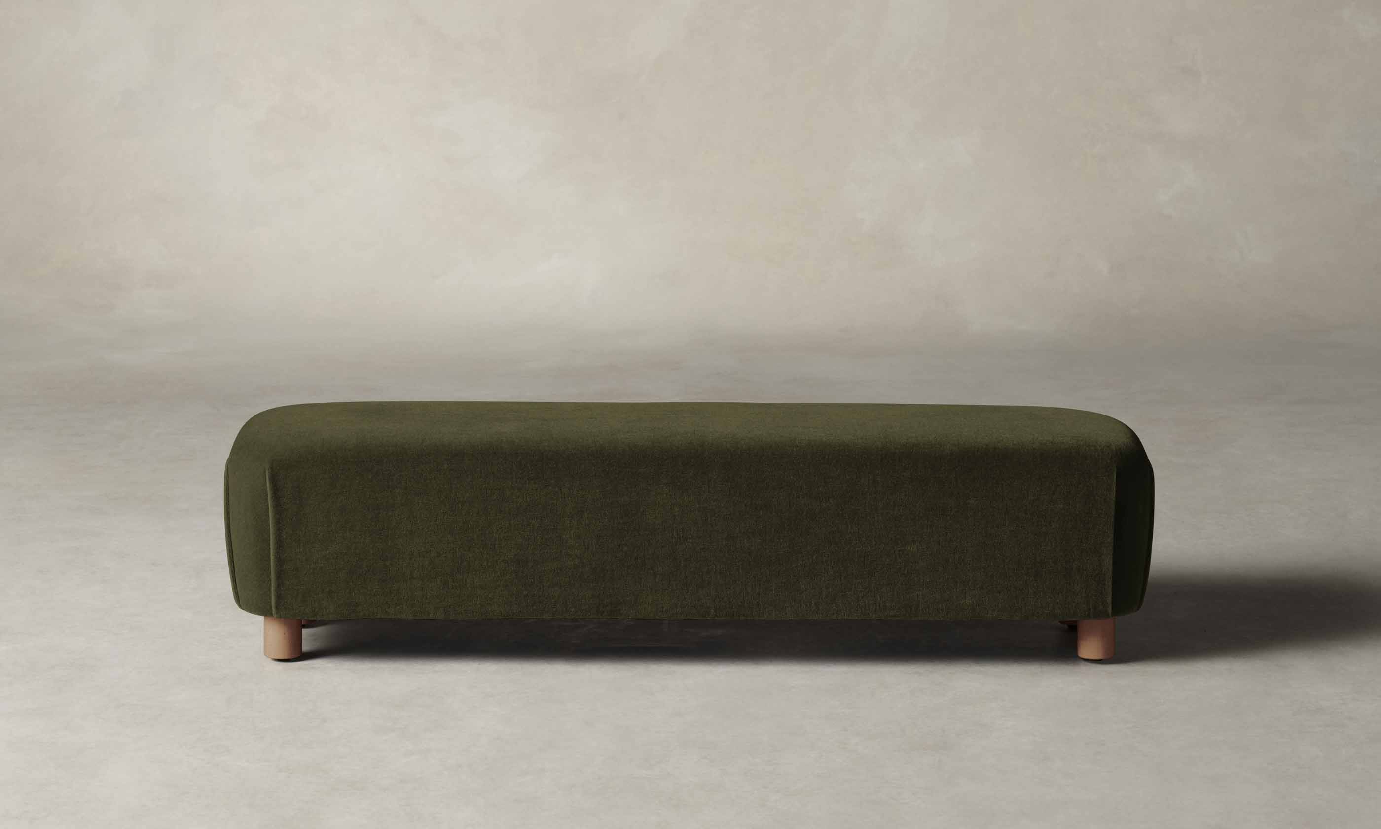 The Perry Bench - Performance Velvet Olive - Image 2