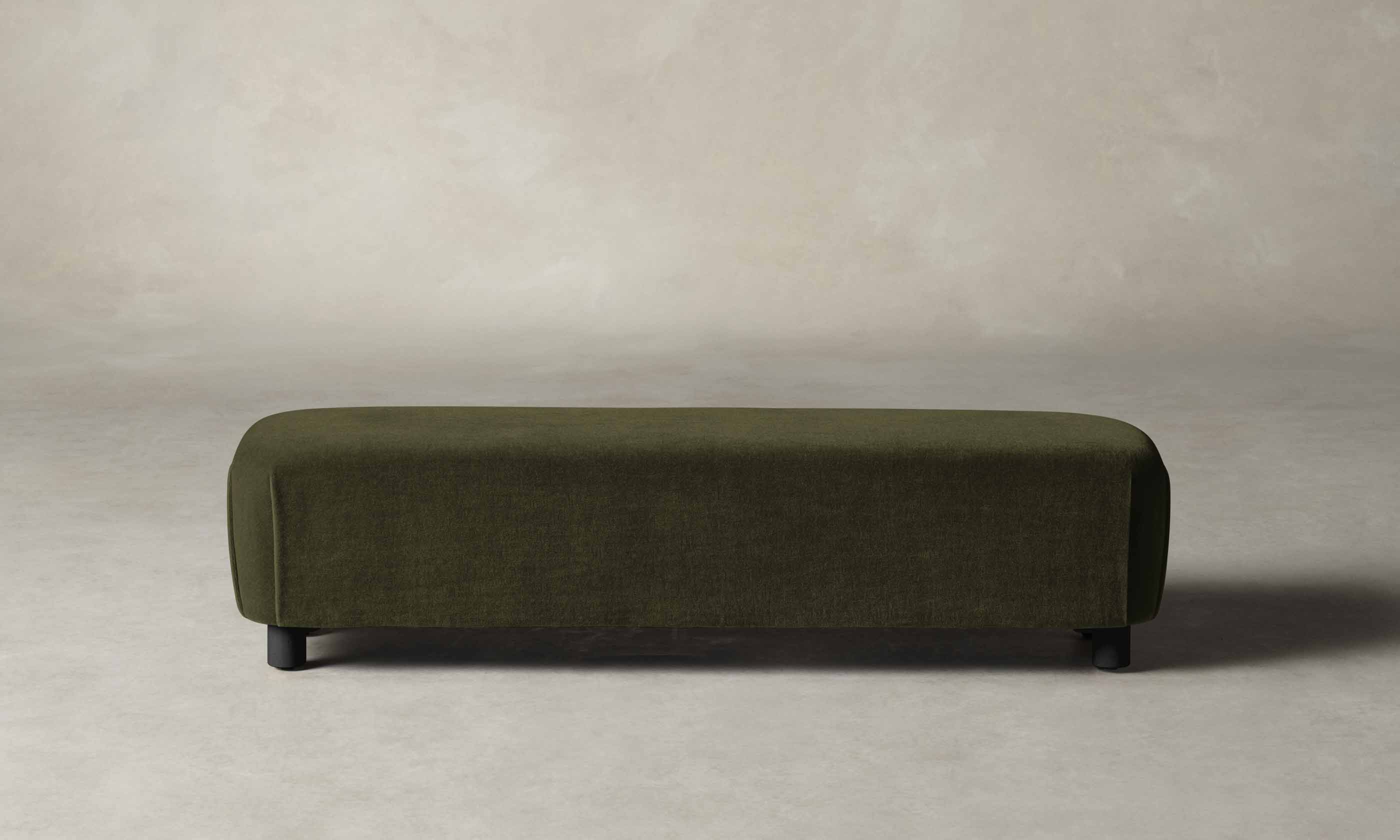 The Perry Bench - Performance Velvet Olive - Image 4