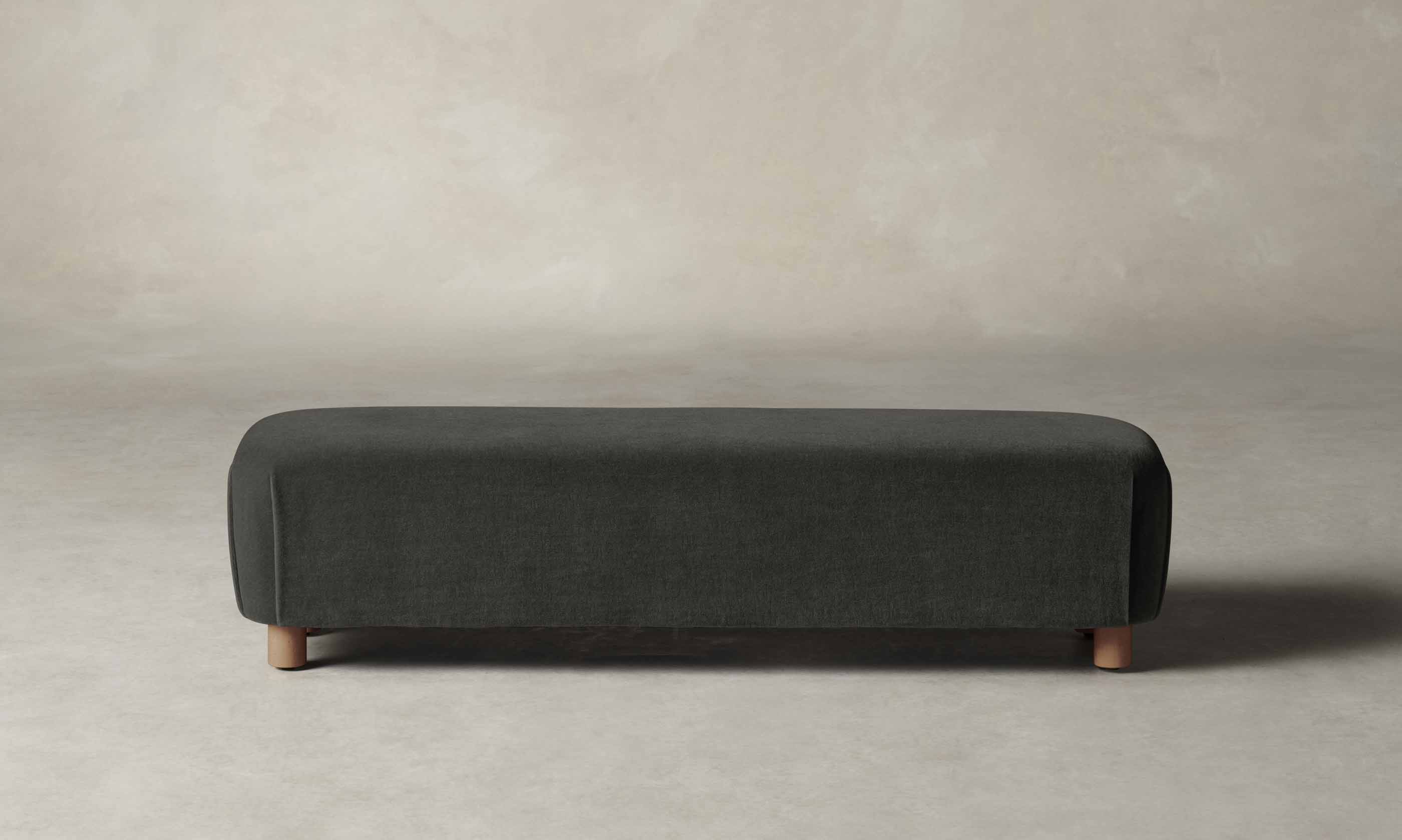 The Perry Bench - Performance Velvet Slate - Image 2