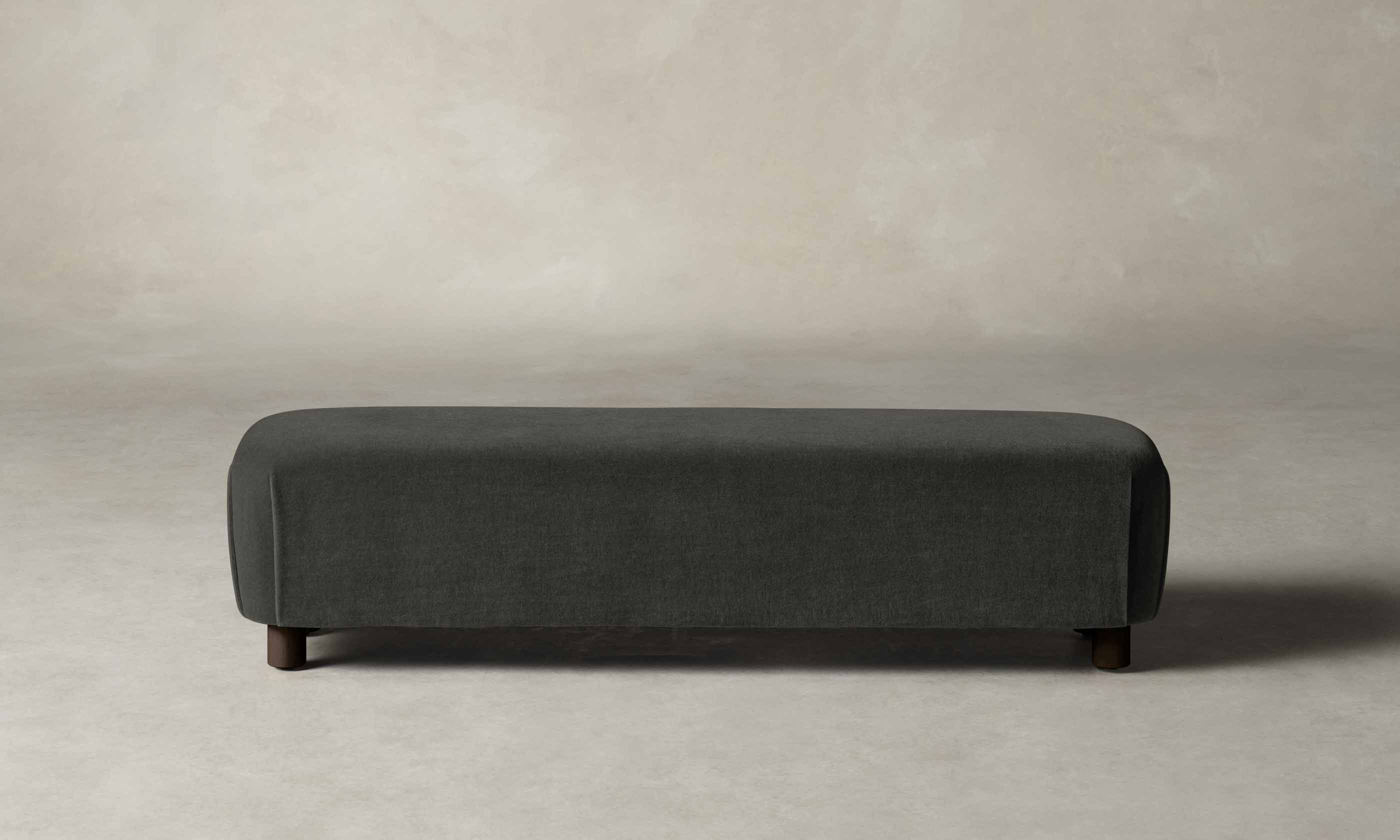 The Perry Bench - Performance Velvet Slate - Image 3