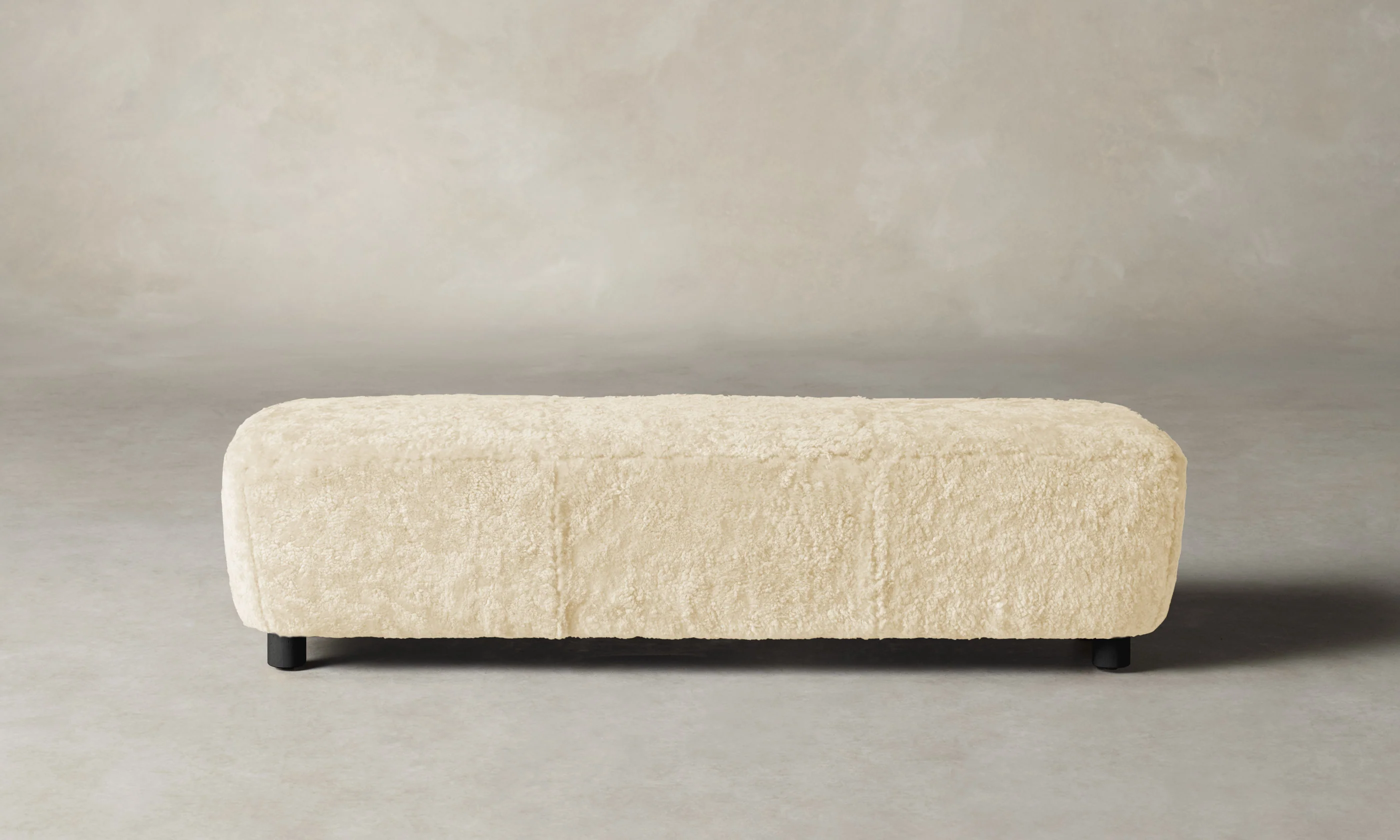 The Perry Bench - Shearling Ivory - Image 4