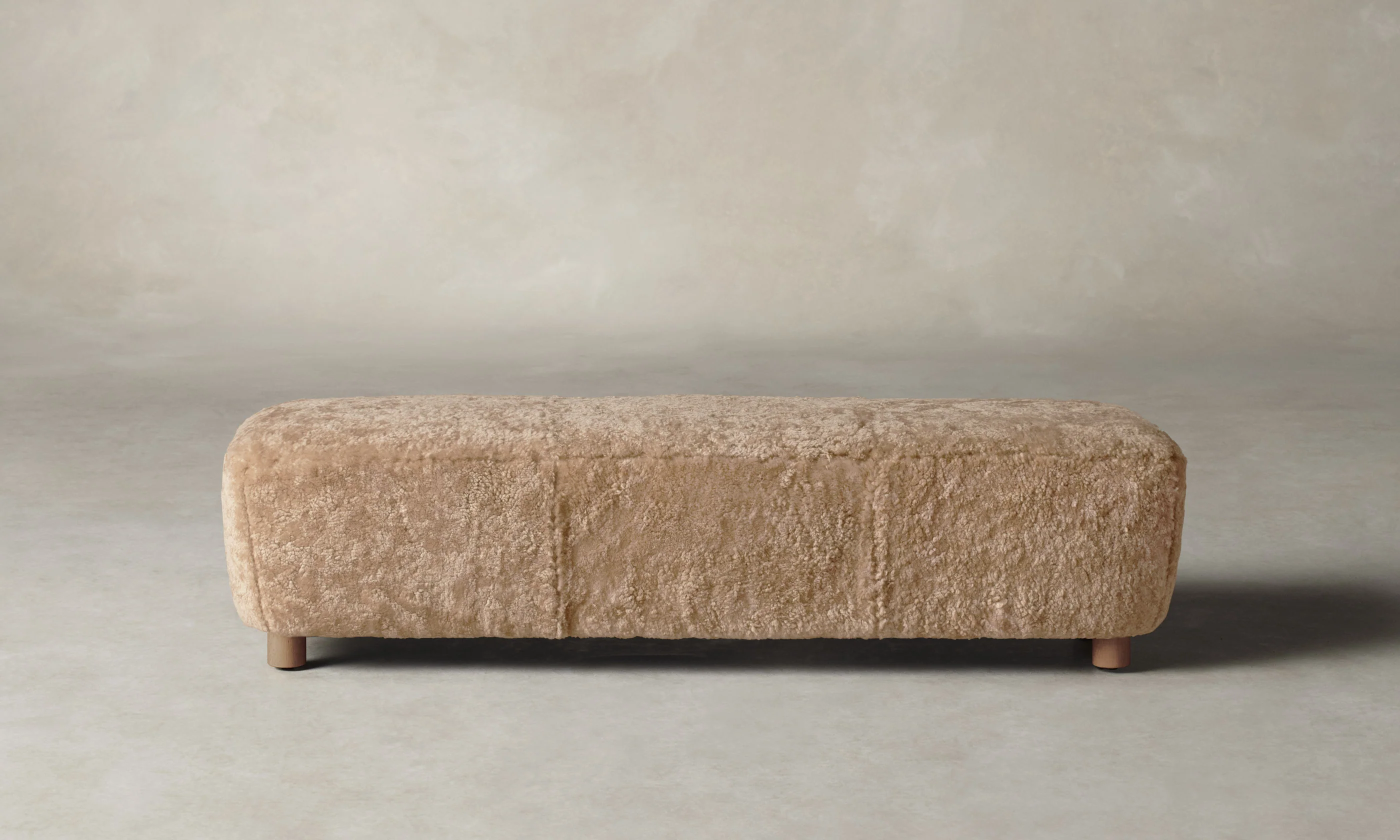 The Perry Bench - Shearling Toffee - Image 2