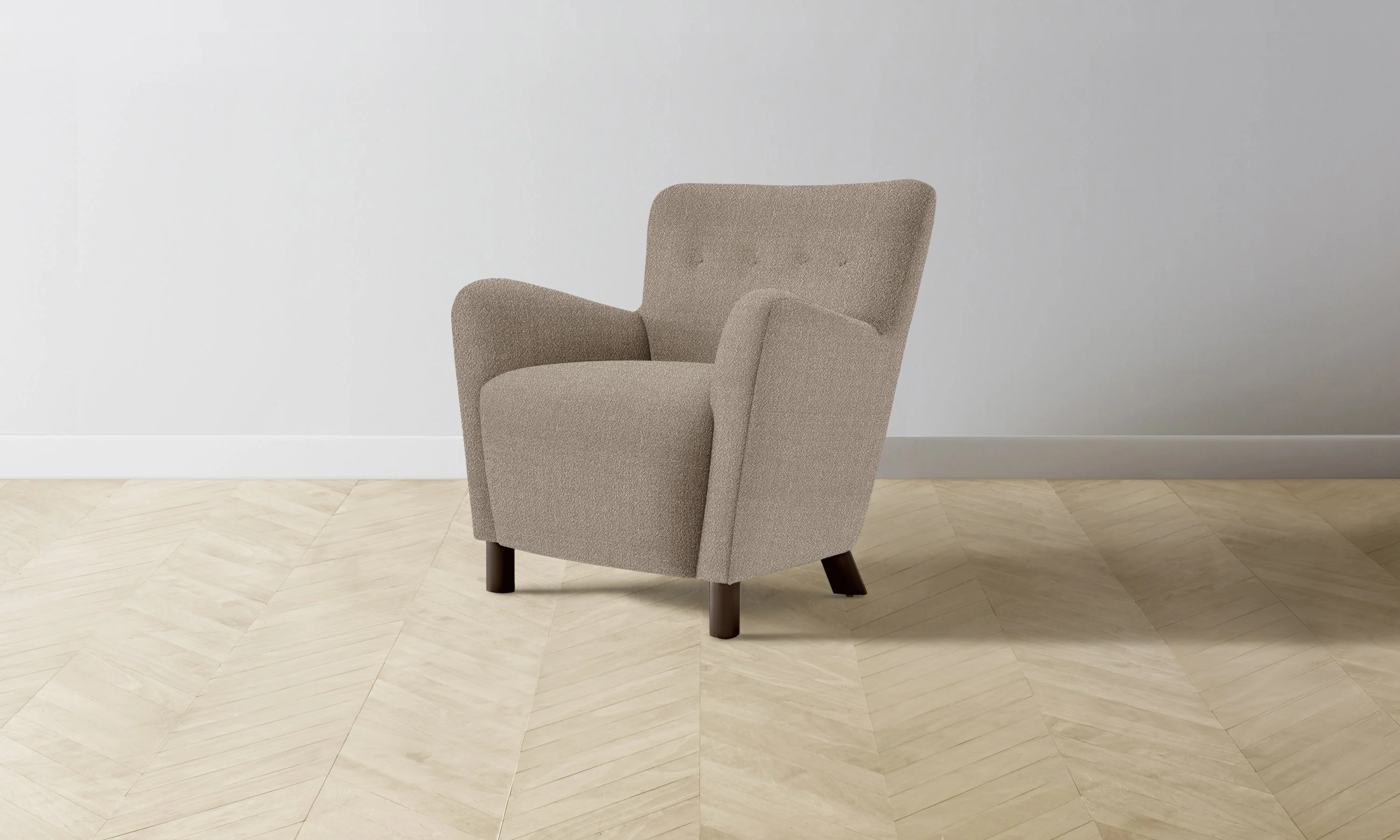 The Perry Chair - Performance Textural Weave Earthen