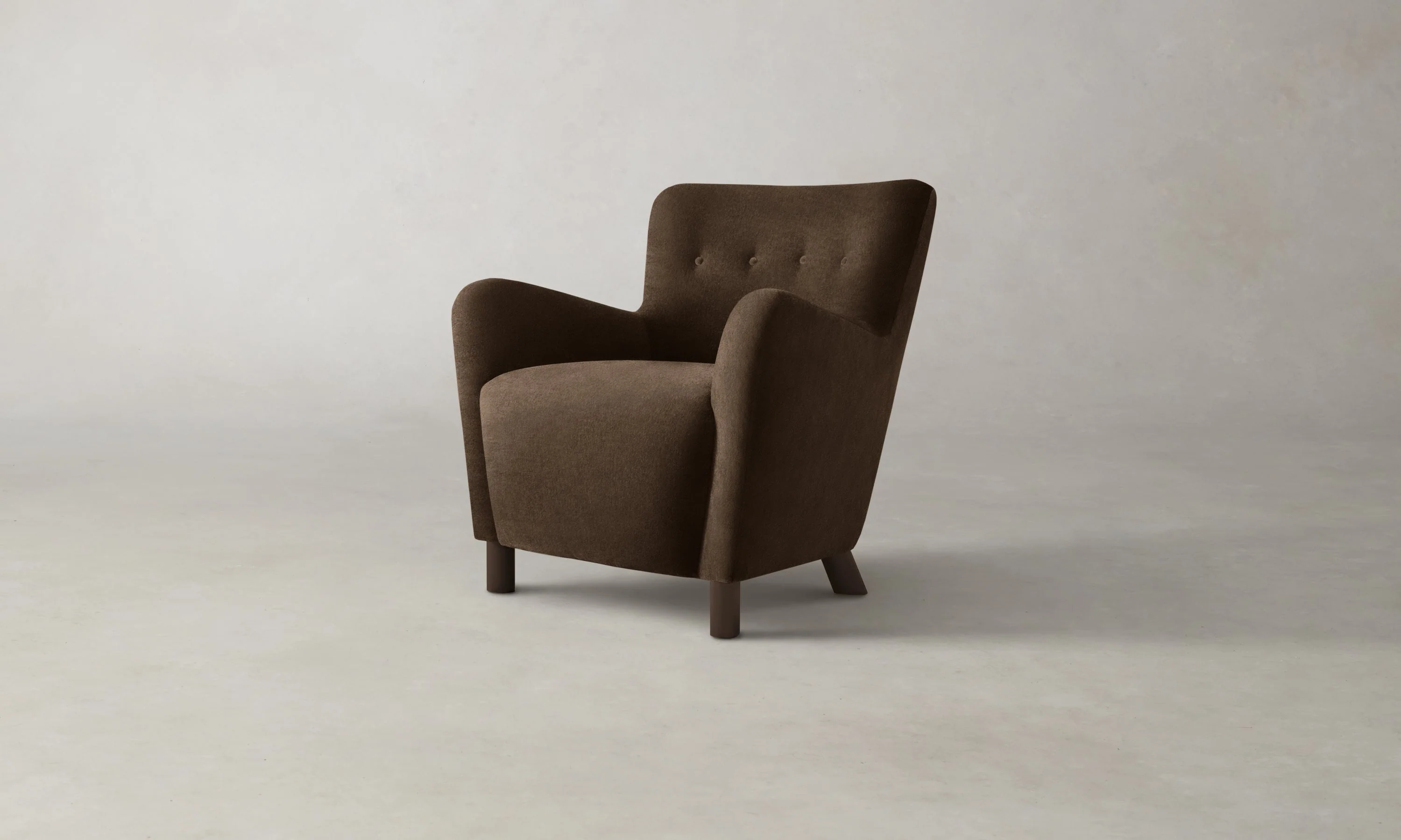 The Perry Chair - Performance Velvet Bark