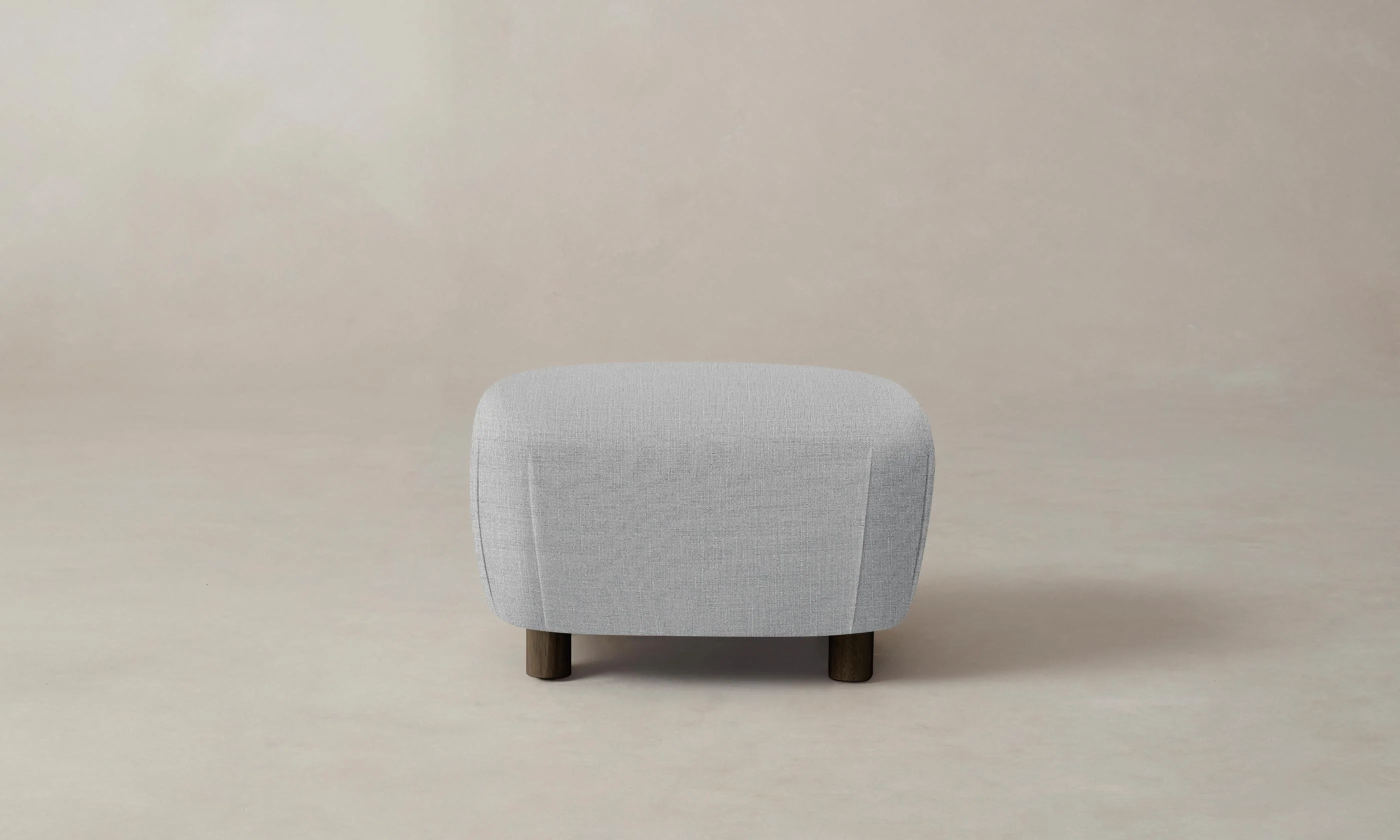 The Perry Ottoman - Performance Linen Weave Cloud - Image 3
