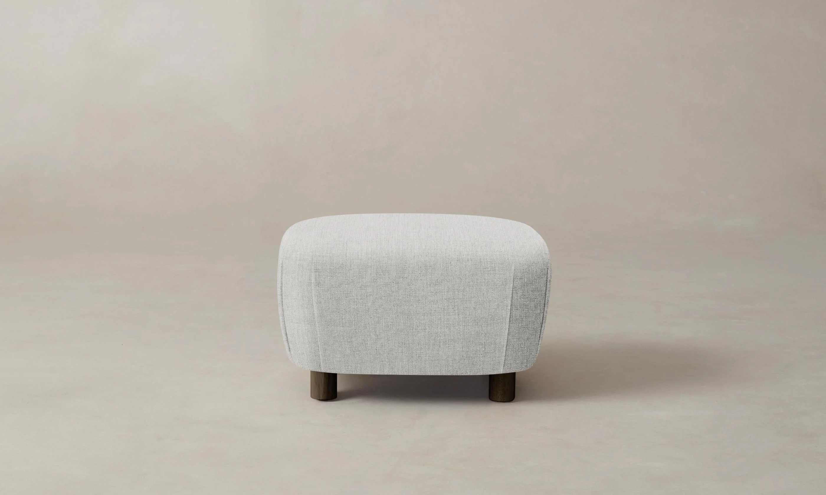 The Perry Ottoman - Performance Tweed Salt - Image 3