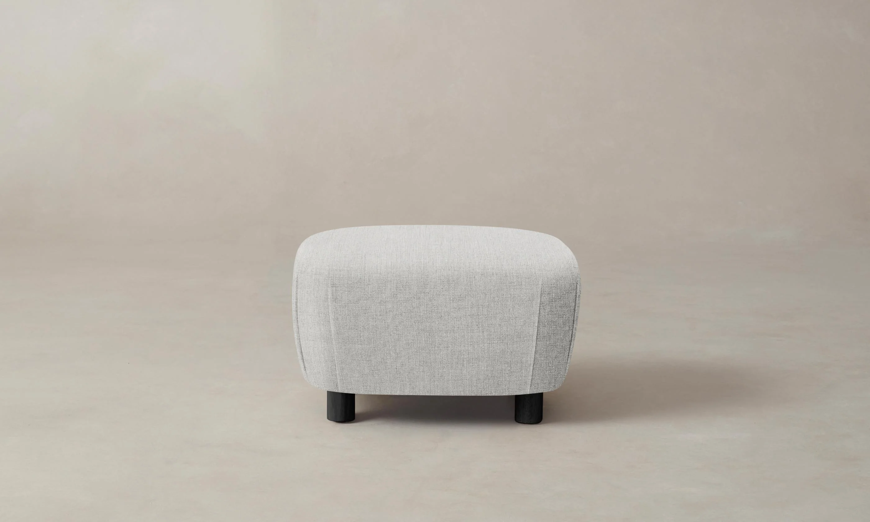 The Perry Ottoman - Performance Tweed Salt - Image 4