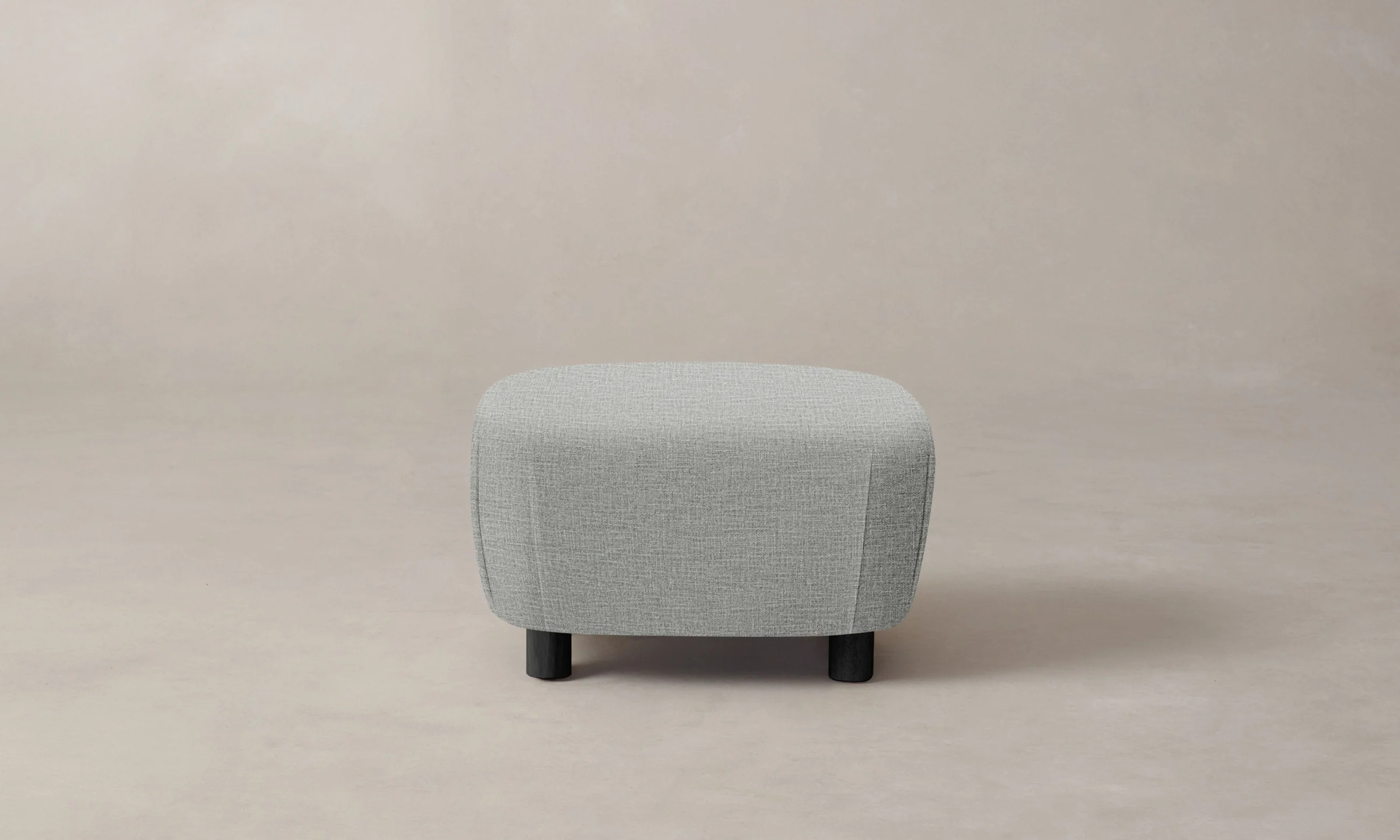 The Perry Ottoman - Performance Woven Chenille Rain - Image 4