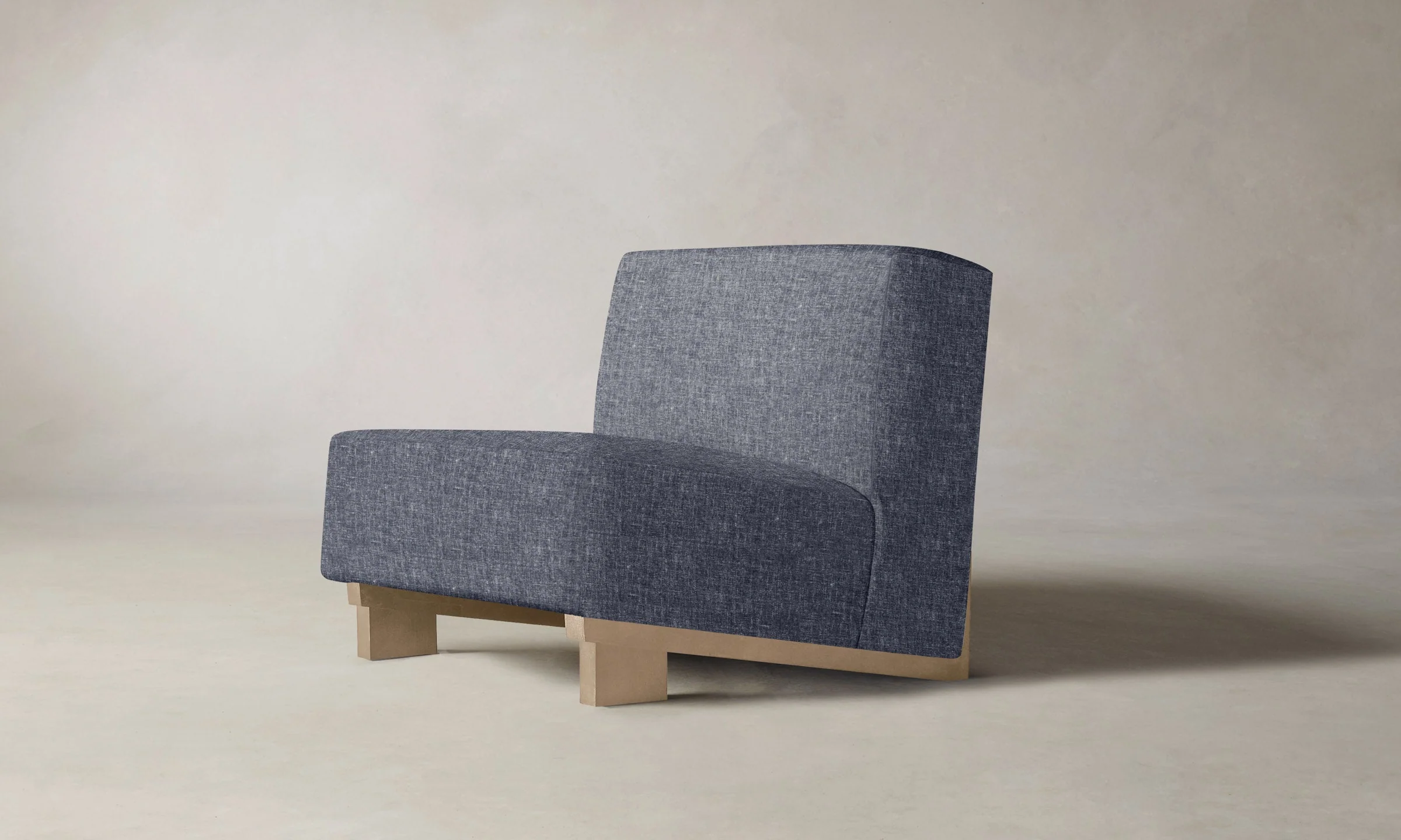 The Remsen Chair - Heritage Belgian Linen Lake - Image 2