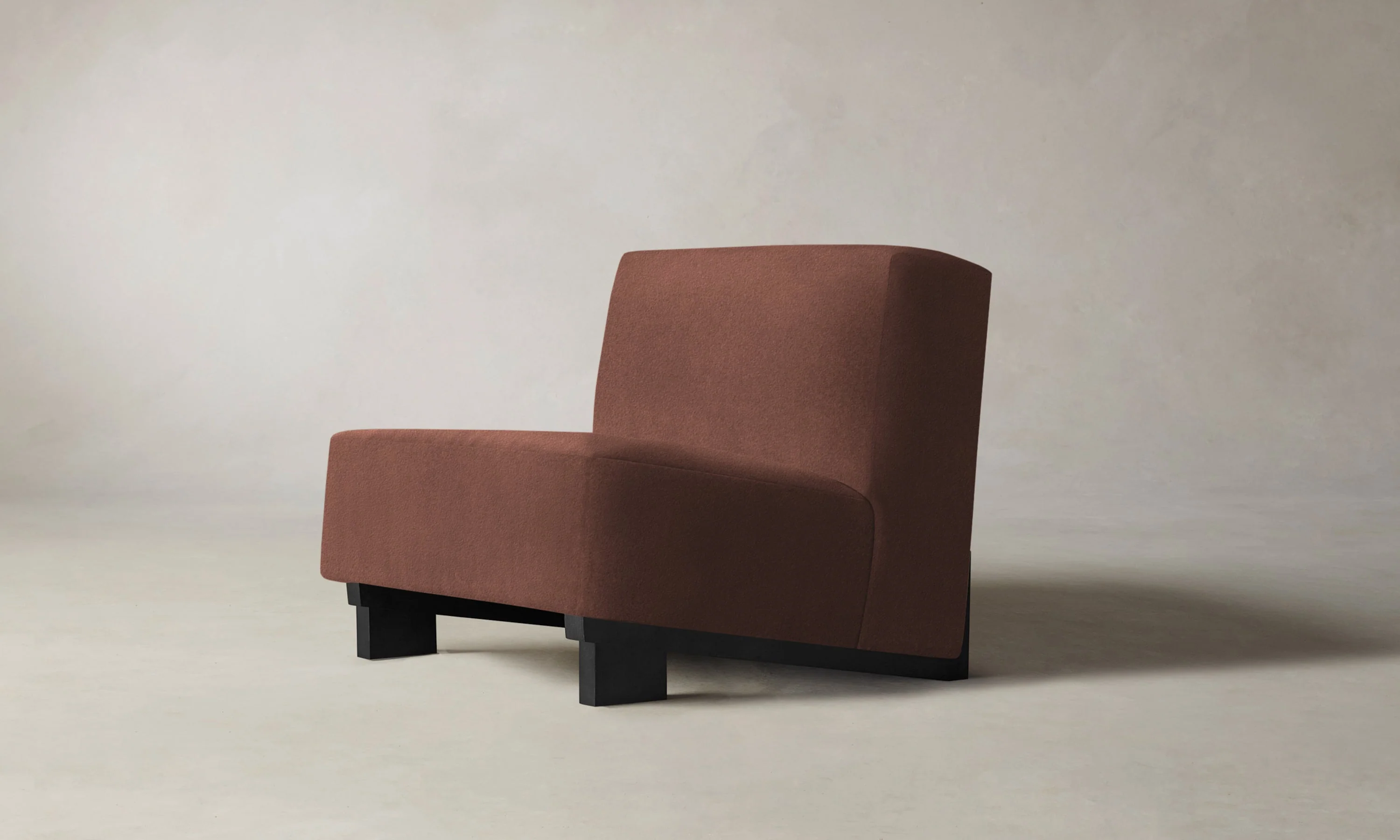 The Remsen Chair - Marled Alpaca Velvet Molasses - Image 3