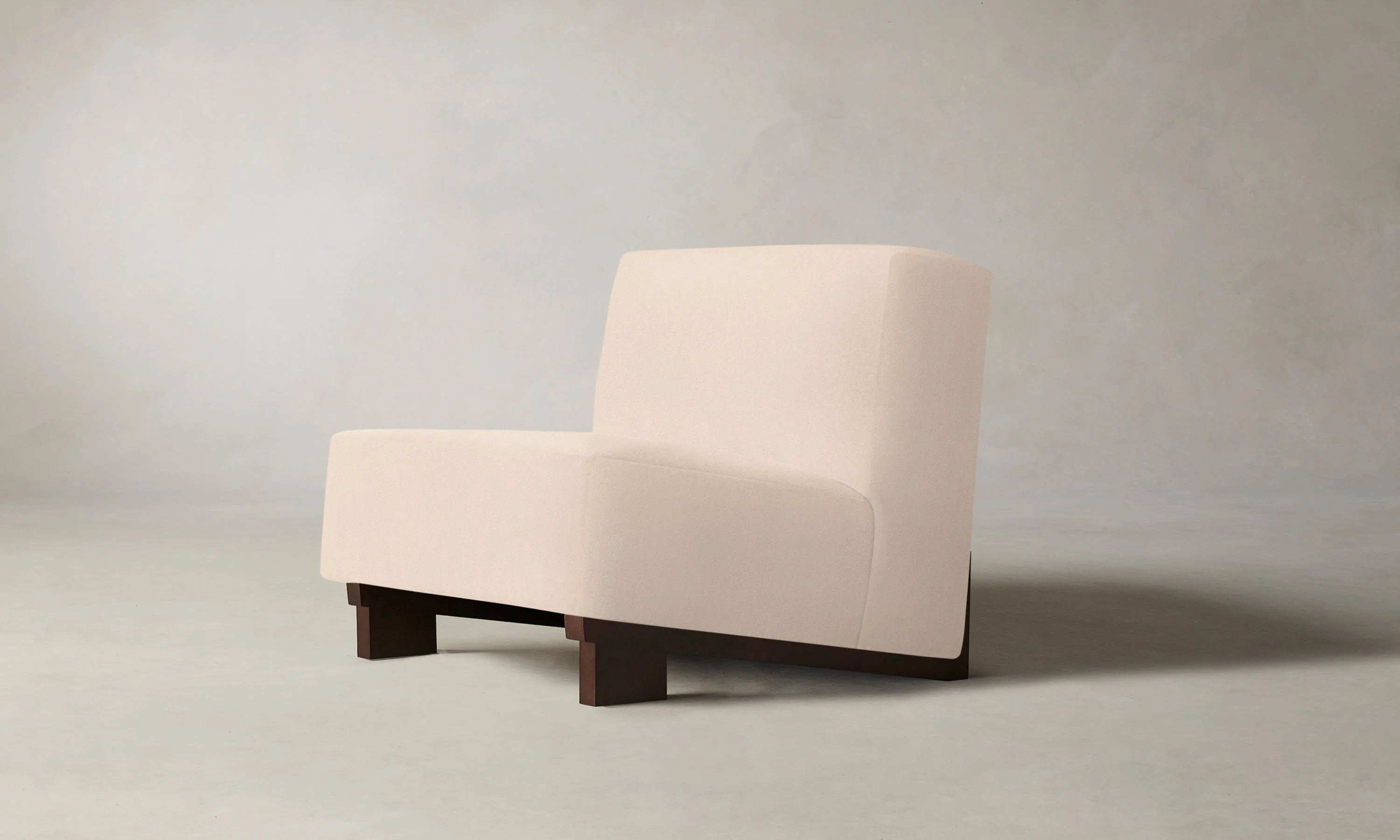 The Remsen Chair - Marled Alpaca Velvet Rosette