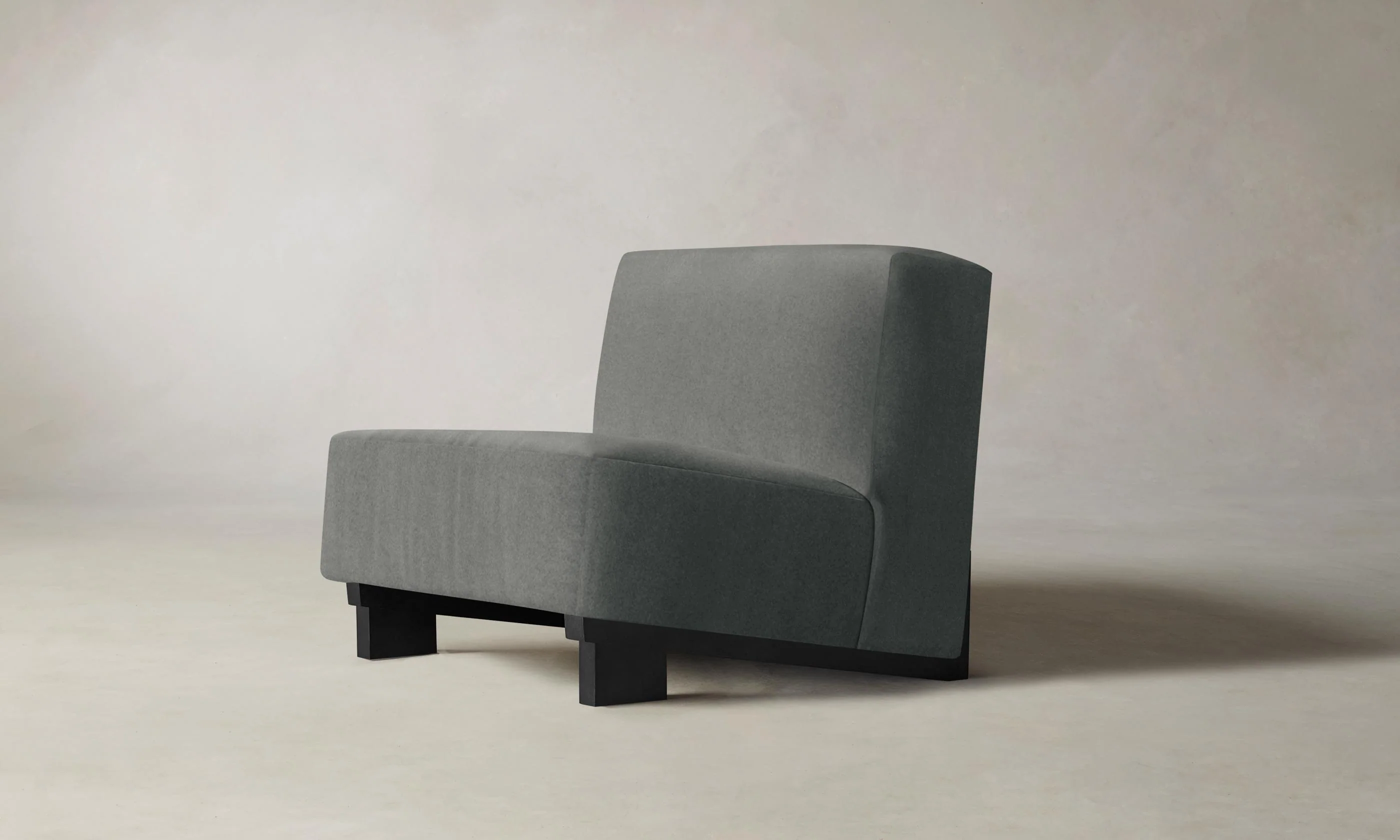 The Remsen Chair - Mohair Fog - Image 3