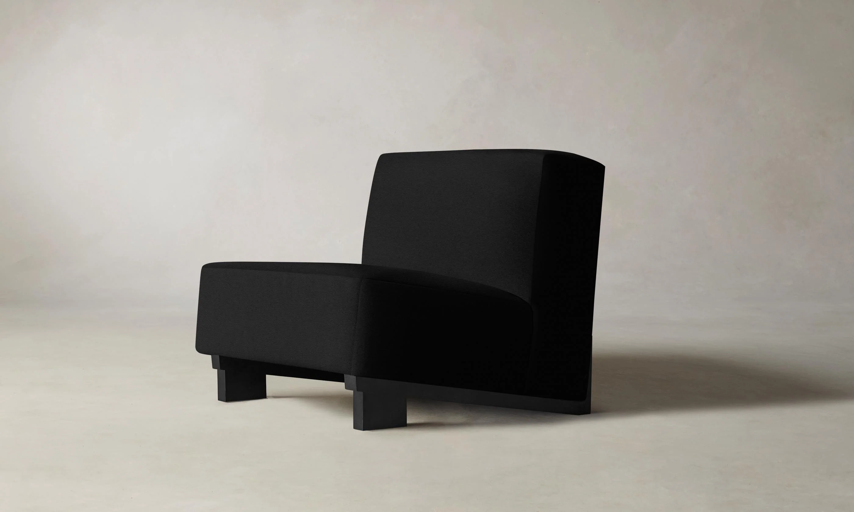 The Remsen Chair - Pebbled Leather Ink - Image 3