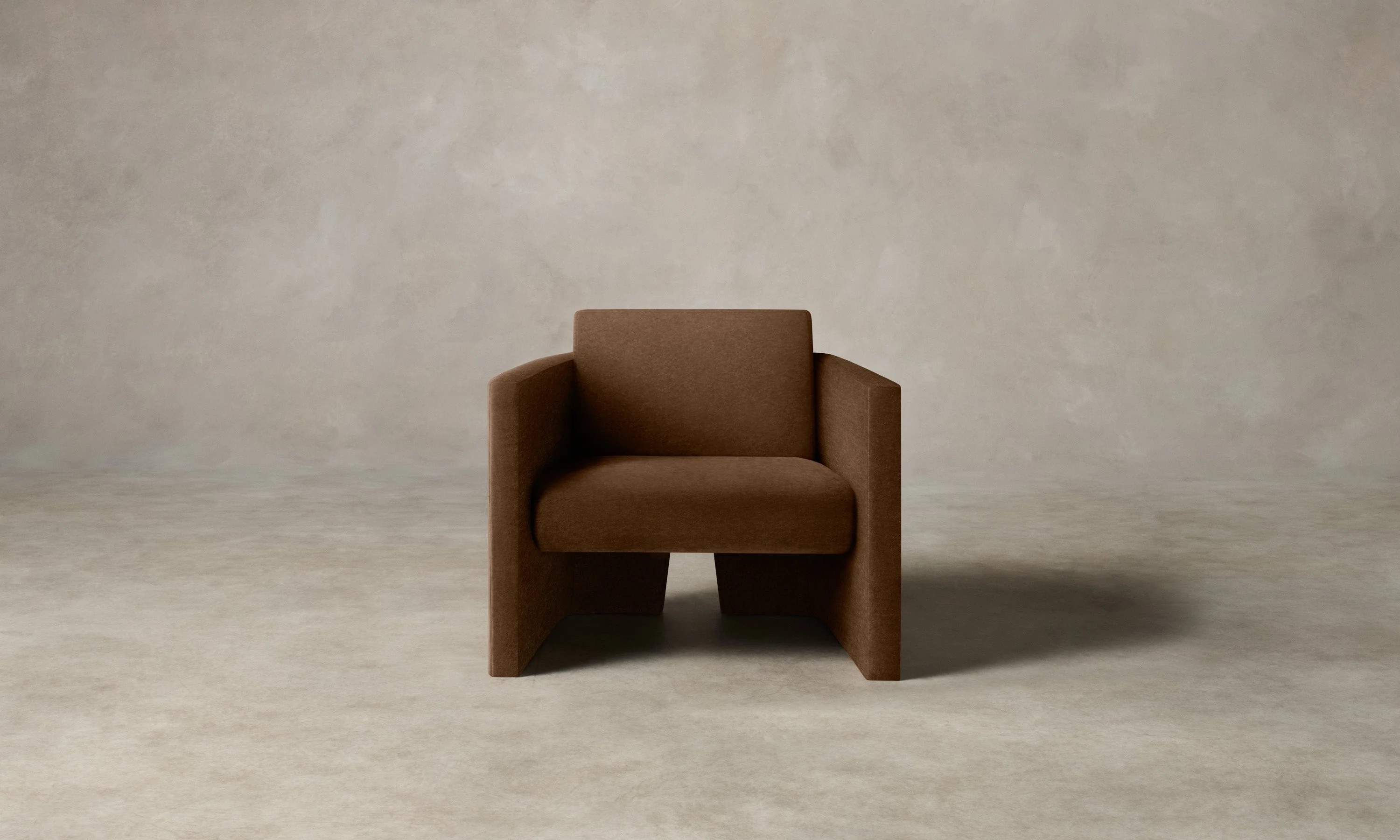 The Separa Chair - Marled Alpaca Velvet Whiskey