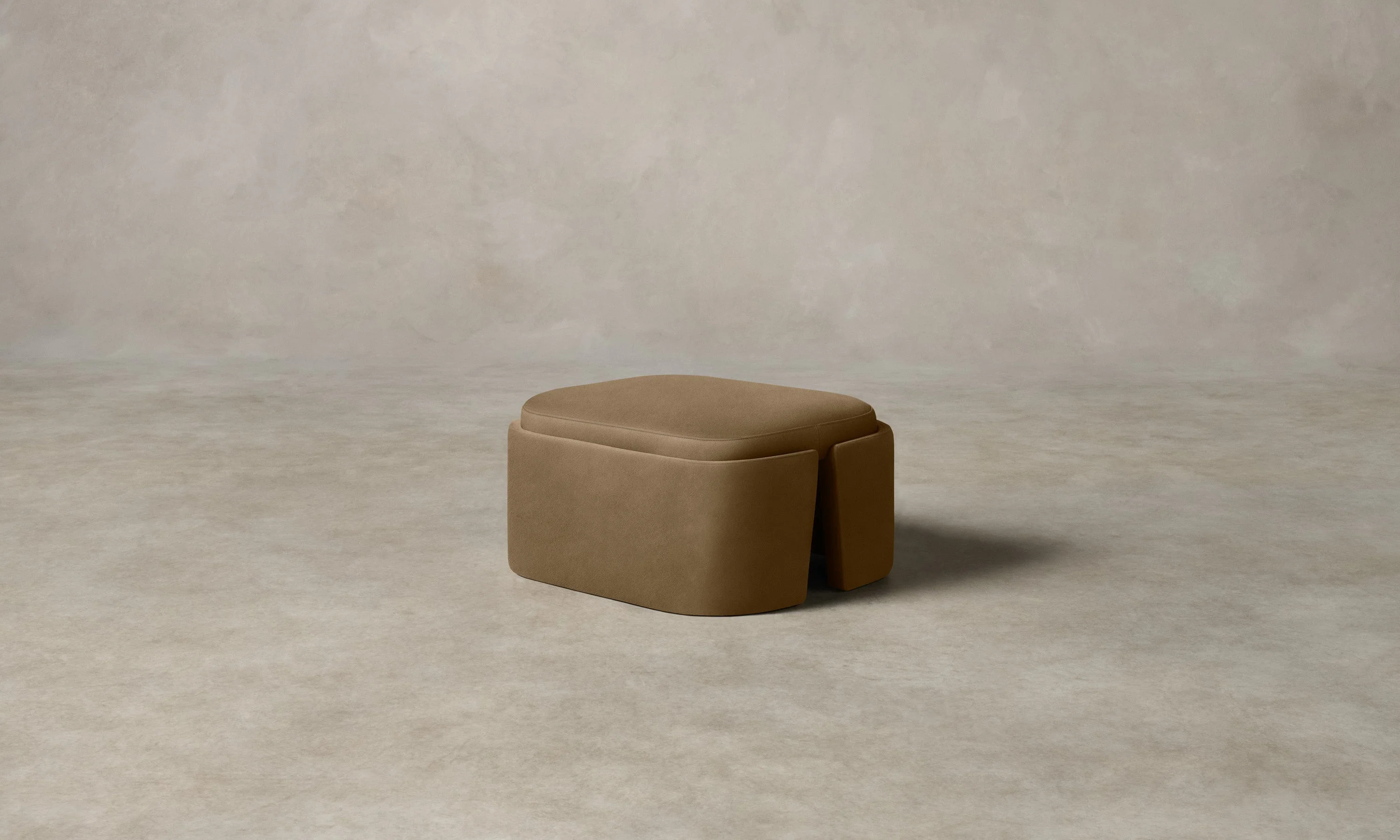 The Separa Ottoman - Costa Leather Portobello