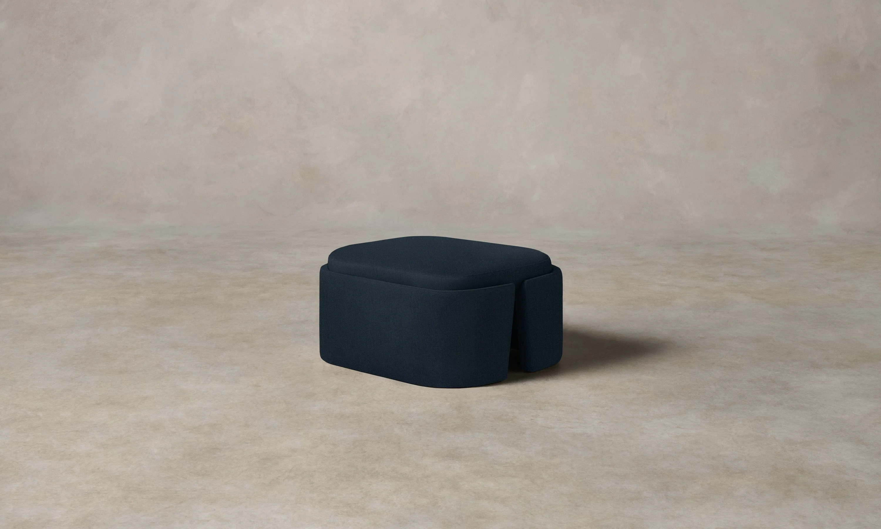 The Separa Ottoman - Performance Linen Weave Bay