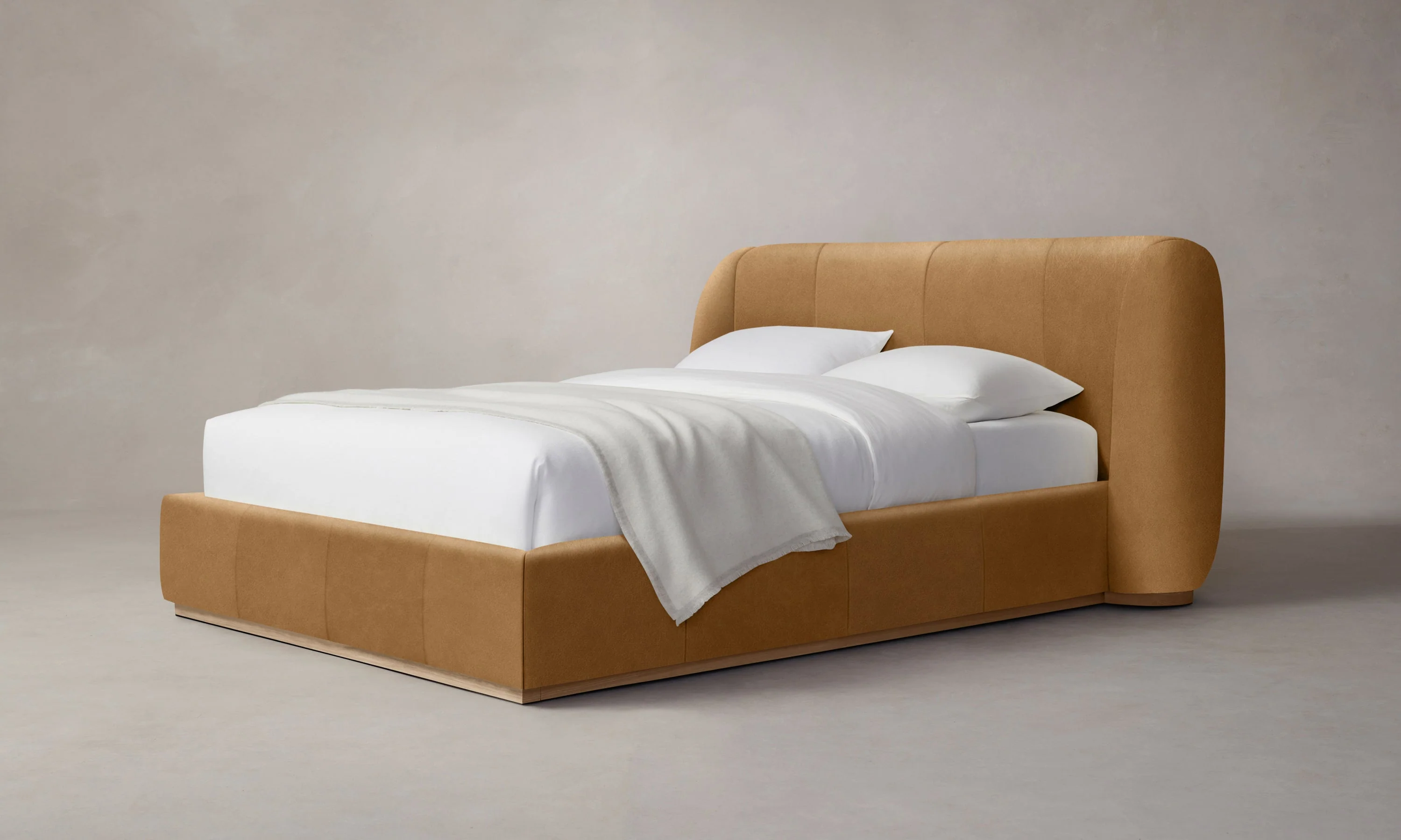 The Smith Bed - Costa Leather Nutmeg - Image 2