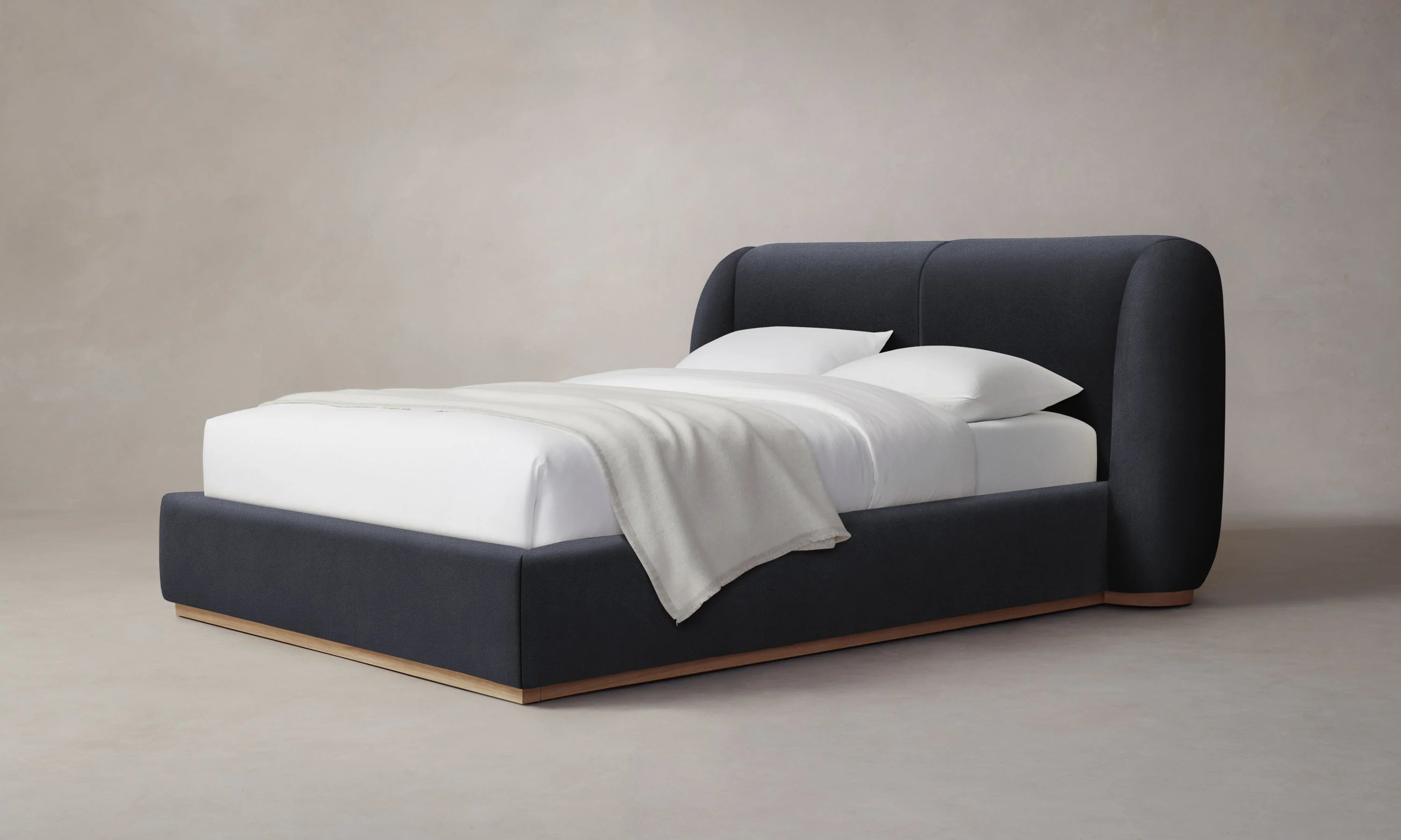 The Smith Bed - Marled Alpaca Velvet Nightfall - Image 3