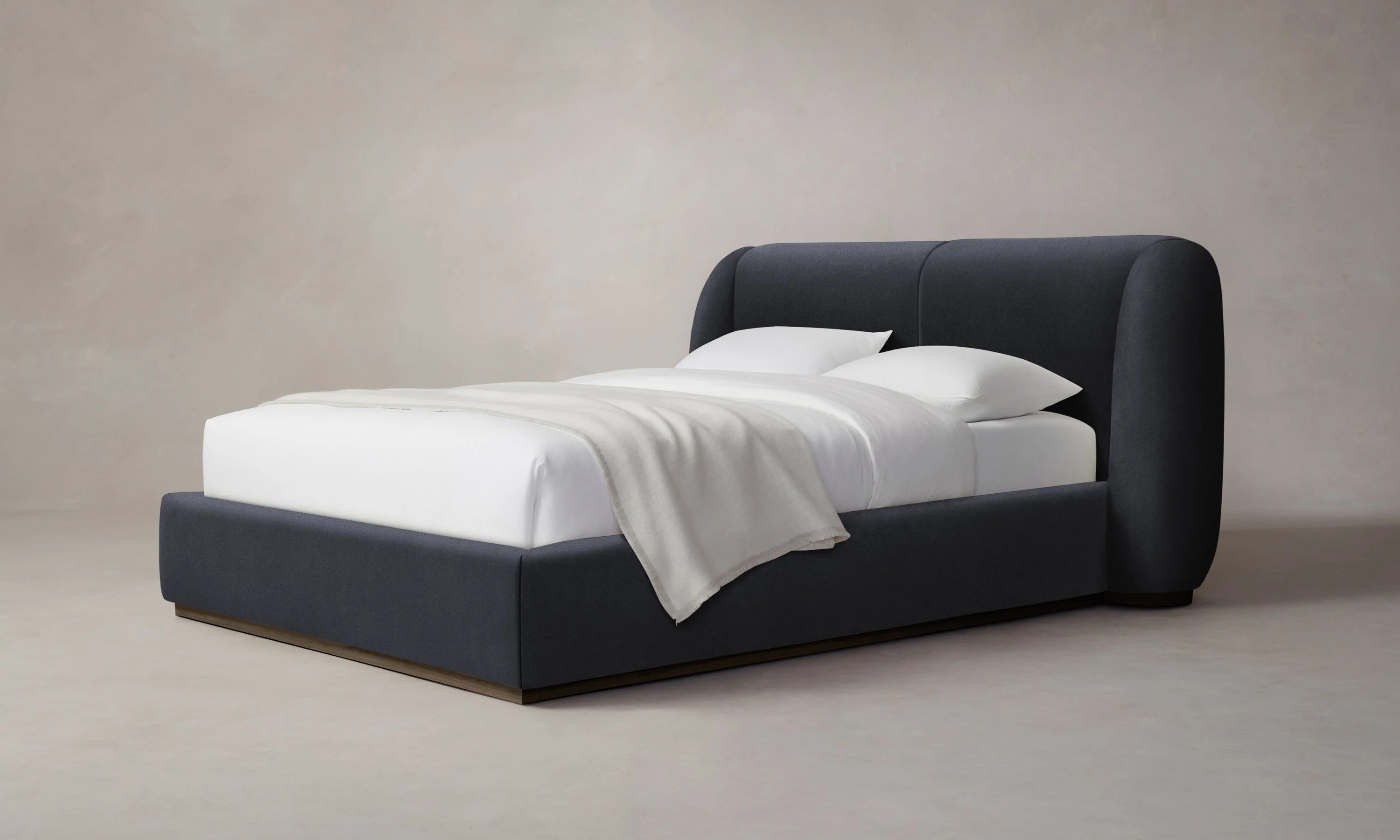 The Smith Bed - Marled Alpaca Velvet Nightfall - Image 4