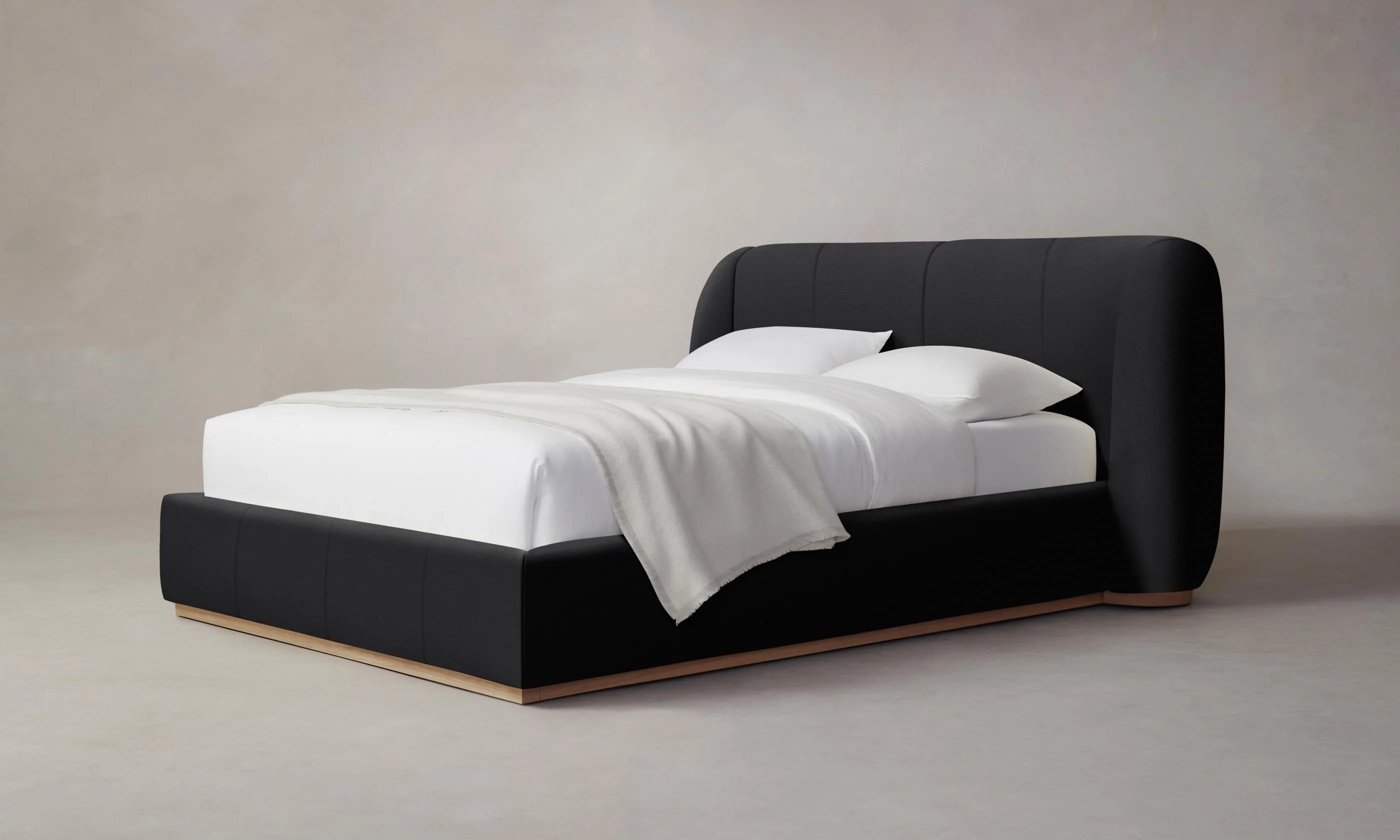 The Smith Bed - Pebbled Leather Ink - Image 3